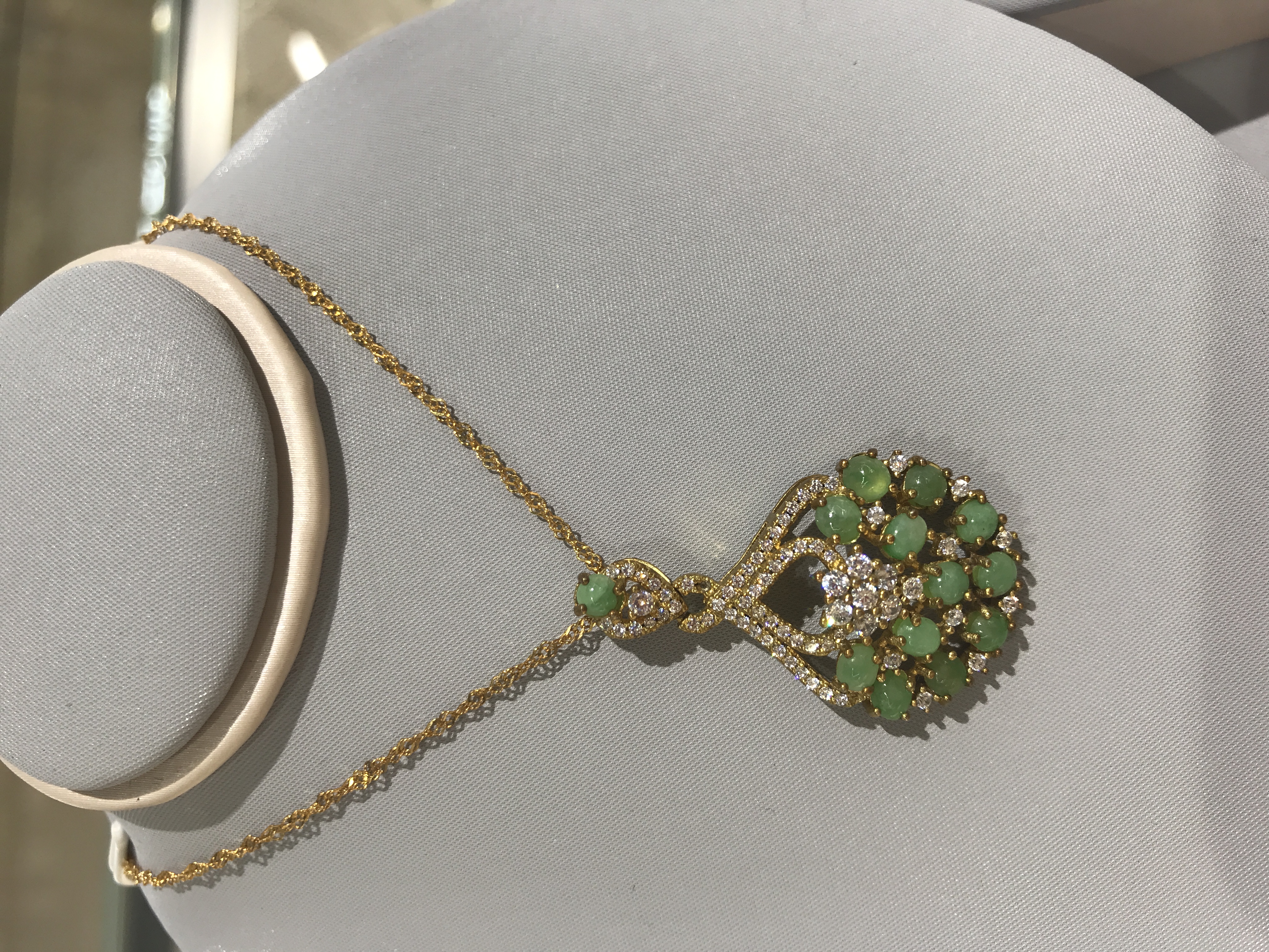 天然翡翠项链#精致女人必备