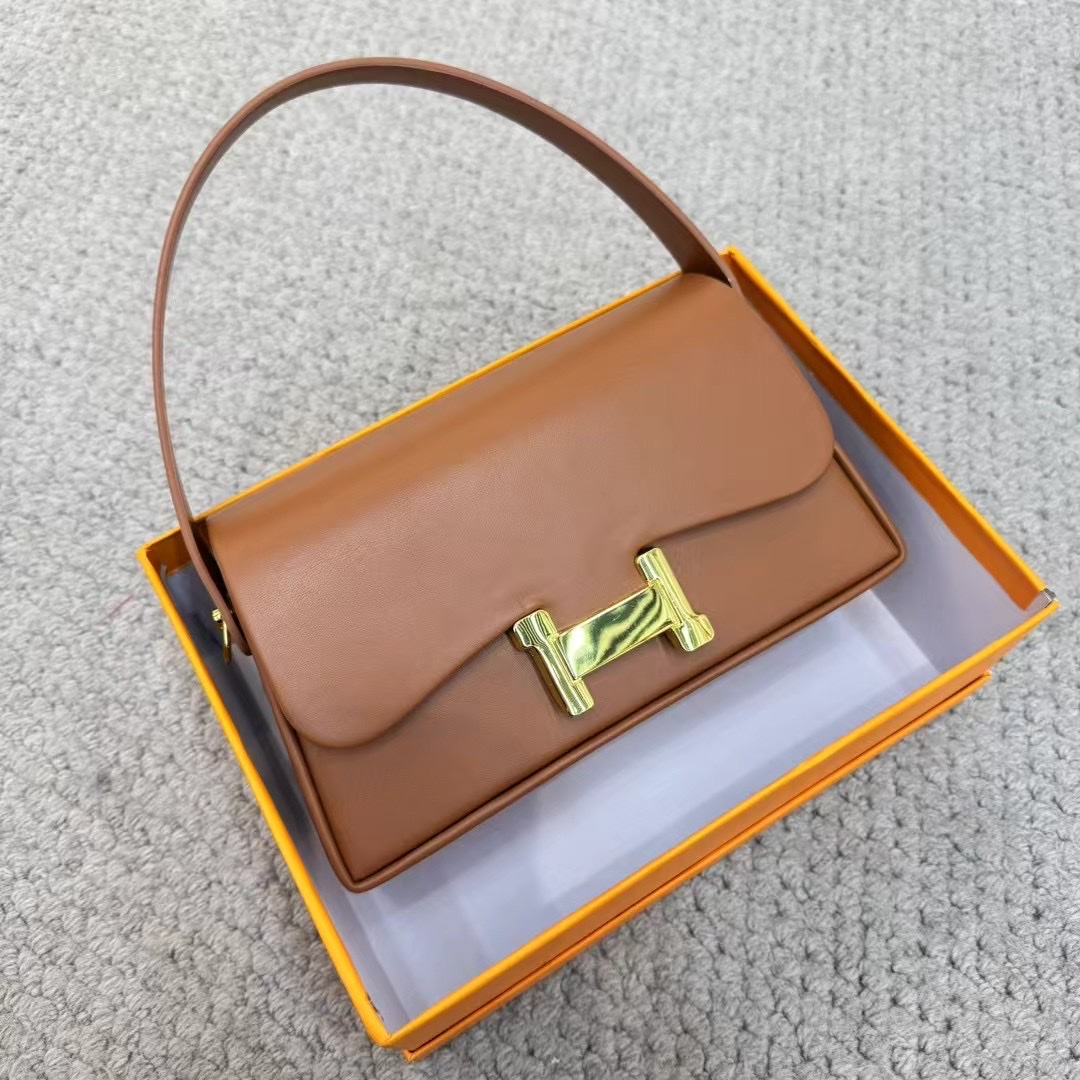 包包女包小众设计质感简约时尚单肩斜挎包洋气H扣小方包详情图4