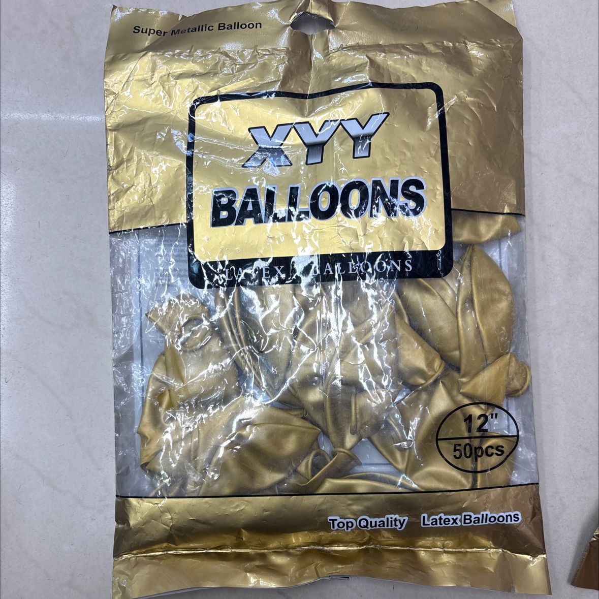 12寸金属气球派对用品批发50pcs/包
