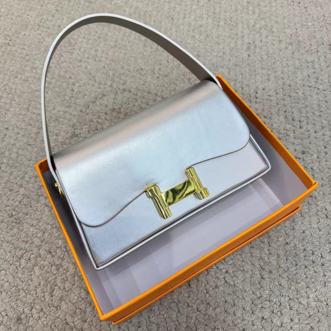 包包女包小众设计质感简约时尚单肩斜挎包洋气H扣小方包详情图8