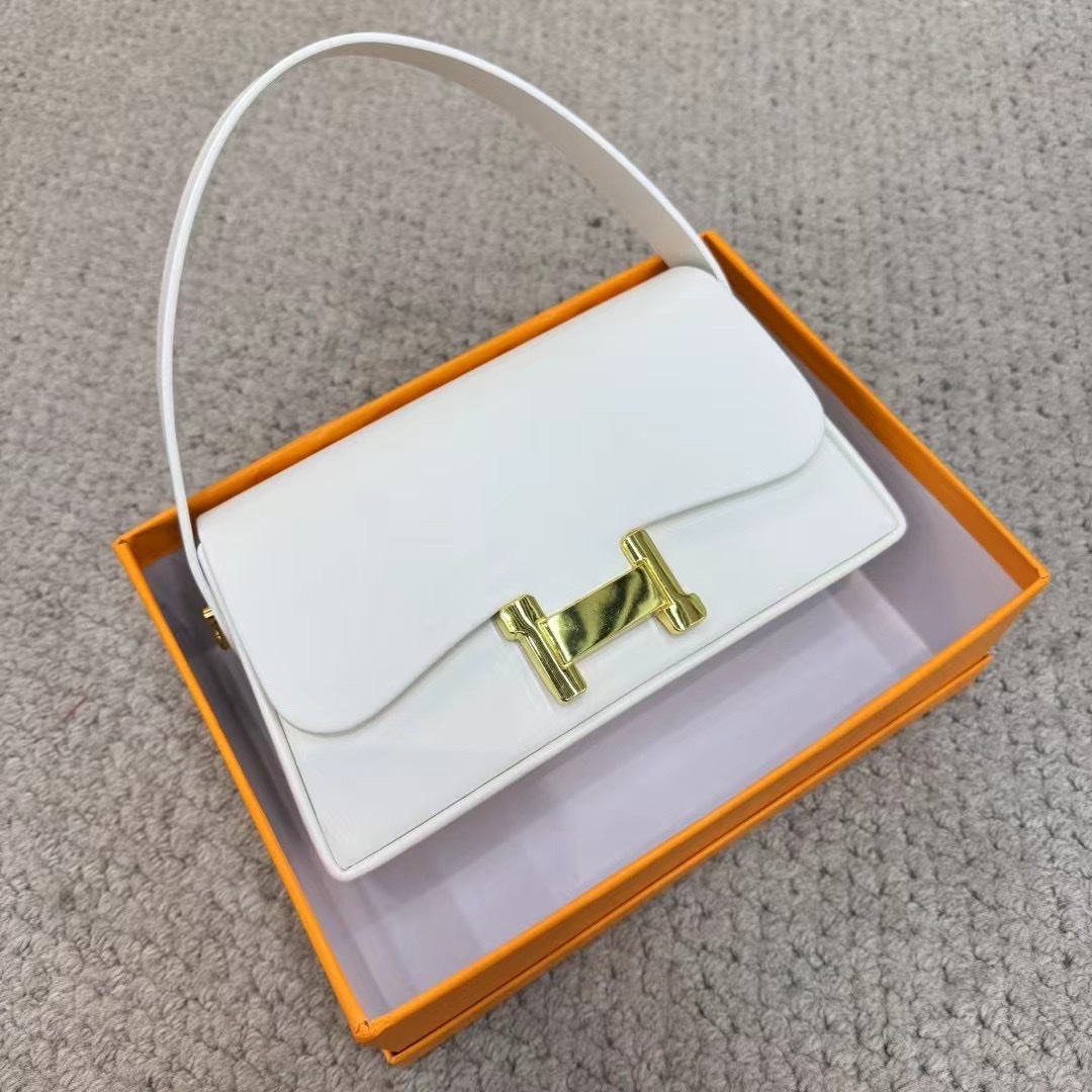 包包女包小众设计质感简约时尚单肩斜挎包洋气H扣小方包细节图