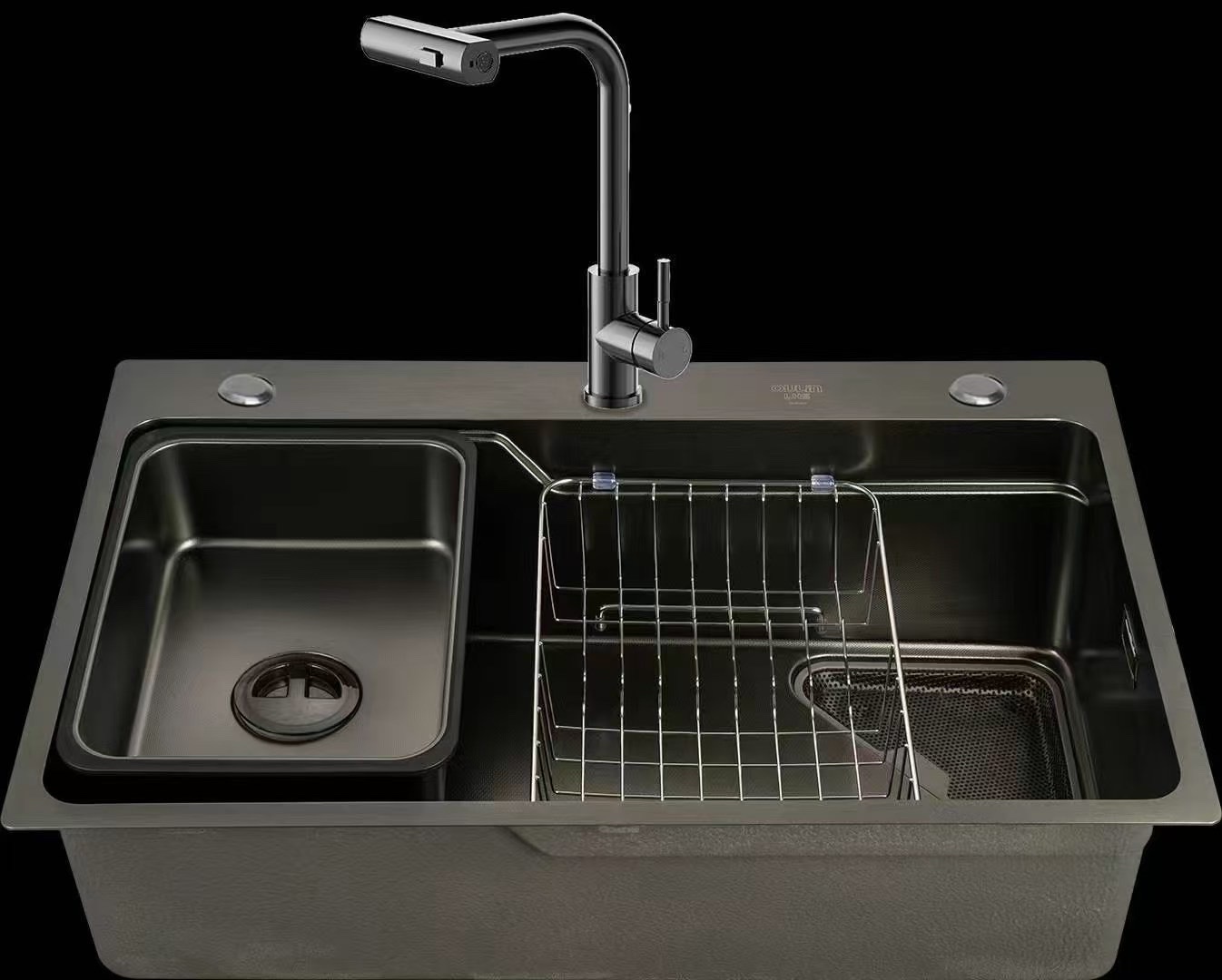 Stainless steel sink, large single sink, simple sink for rental house, household kitchen sink, durable and easy to clean sink Specification image