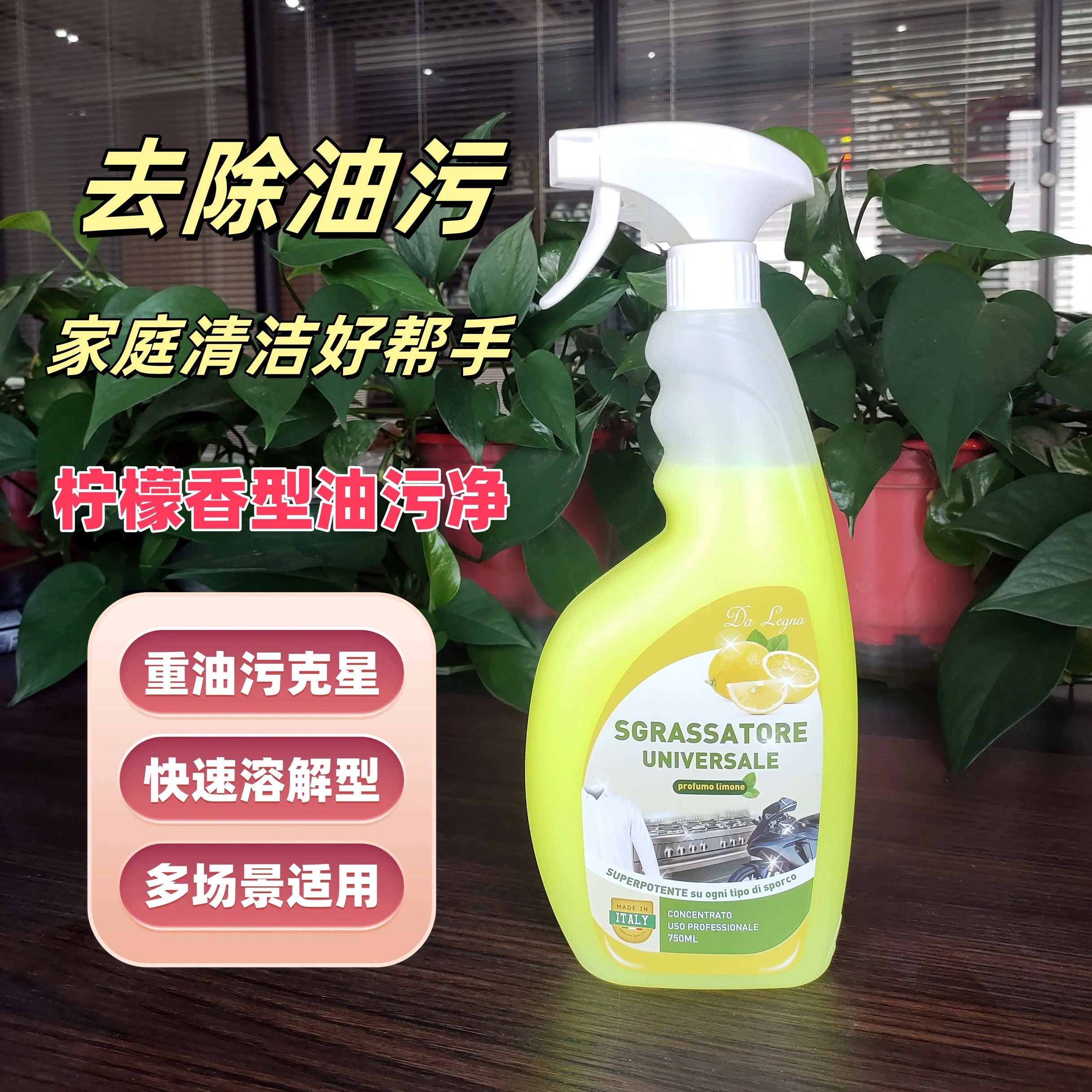 Da legna达莱格纳去油污清洁剂多功能强力厨房灶台油烟机清洗剂油污净黑垢清洁剂细节图