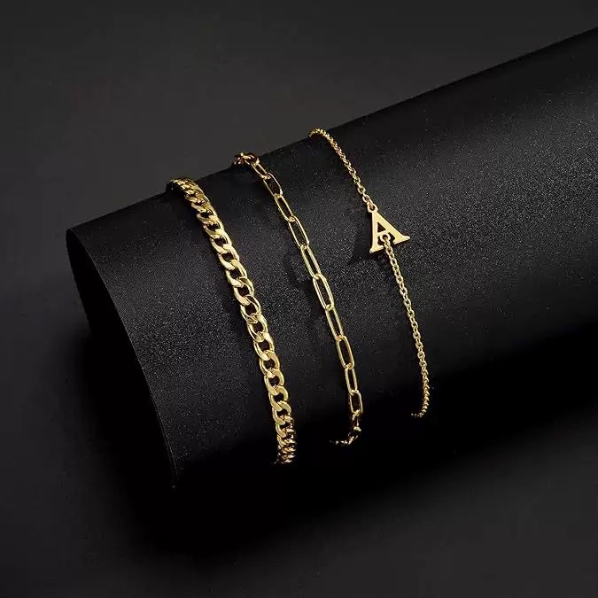 时尚百搭26字母手链套装轻奢感可堆叠手链首饰女详情图3