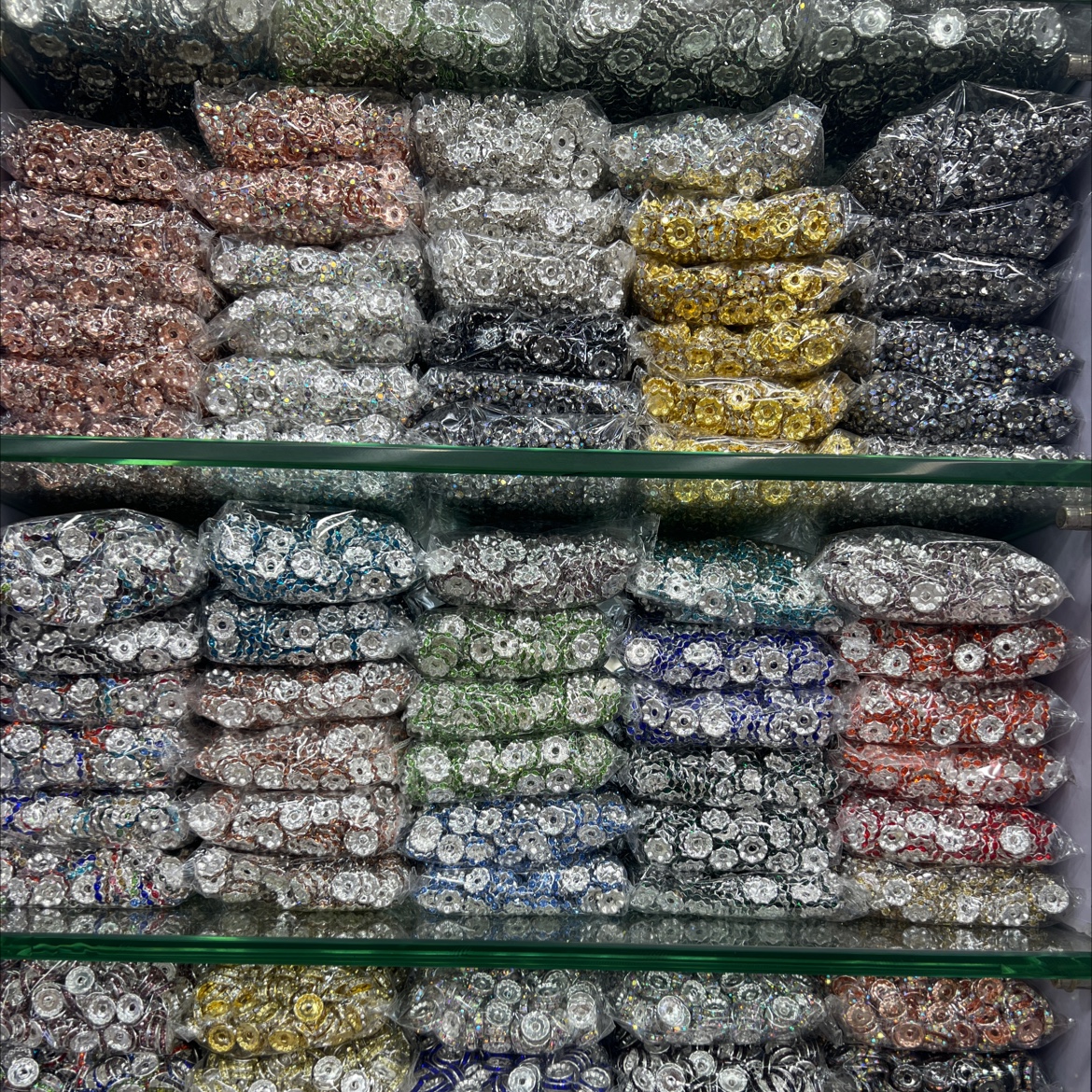 隔片 尺寸齐全 颜色多样 可串笔 ti ktok 民族风花边五股牛奶棉