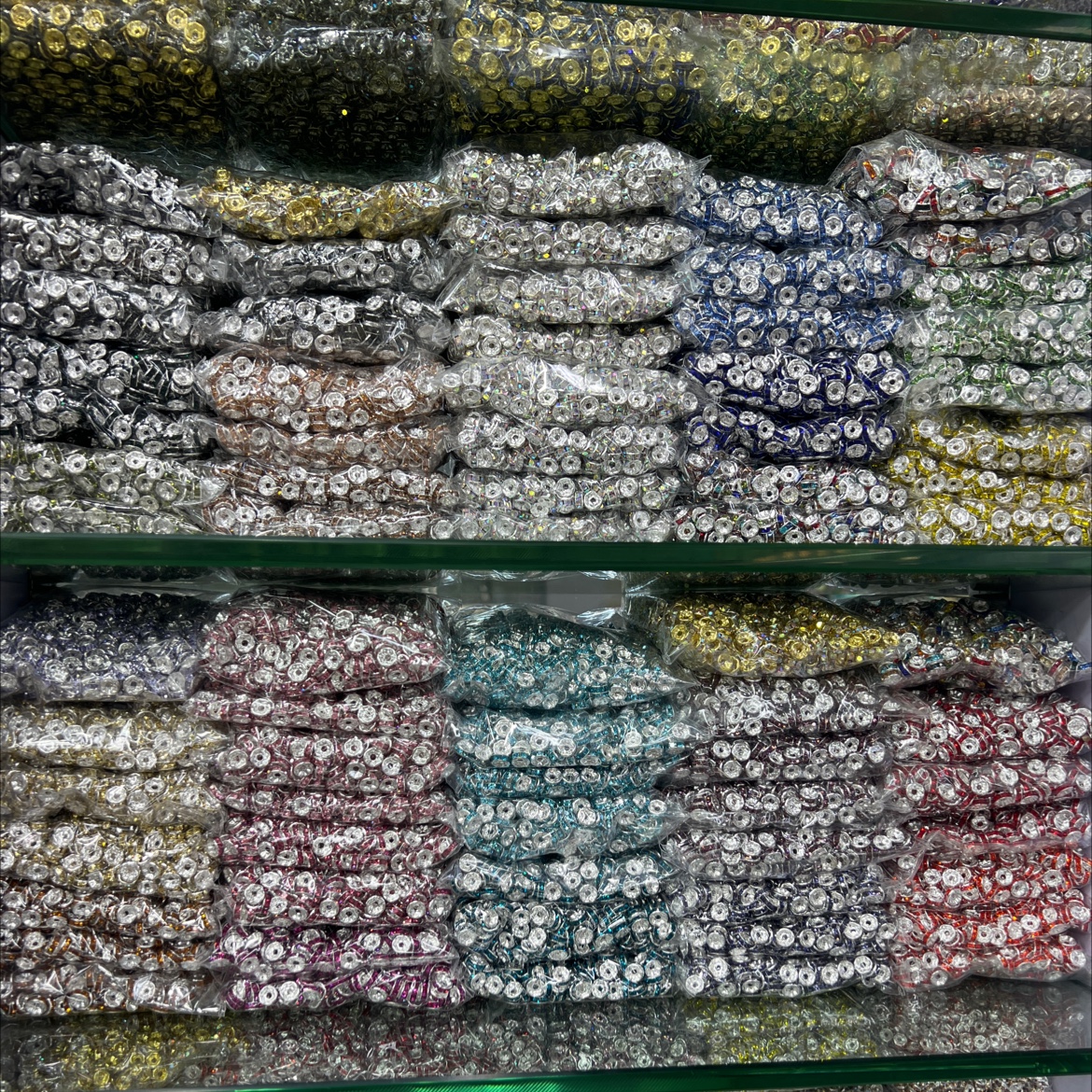 隔片 尺寸齐全 颜色多样 可串笔 ti ktok 民族风花边五股牛奶棉细节图