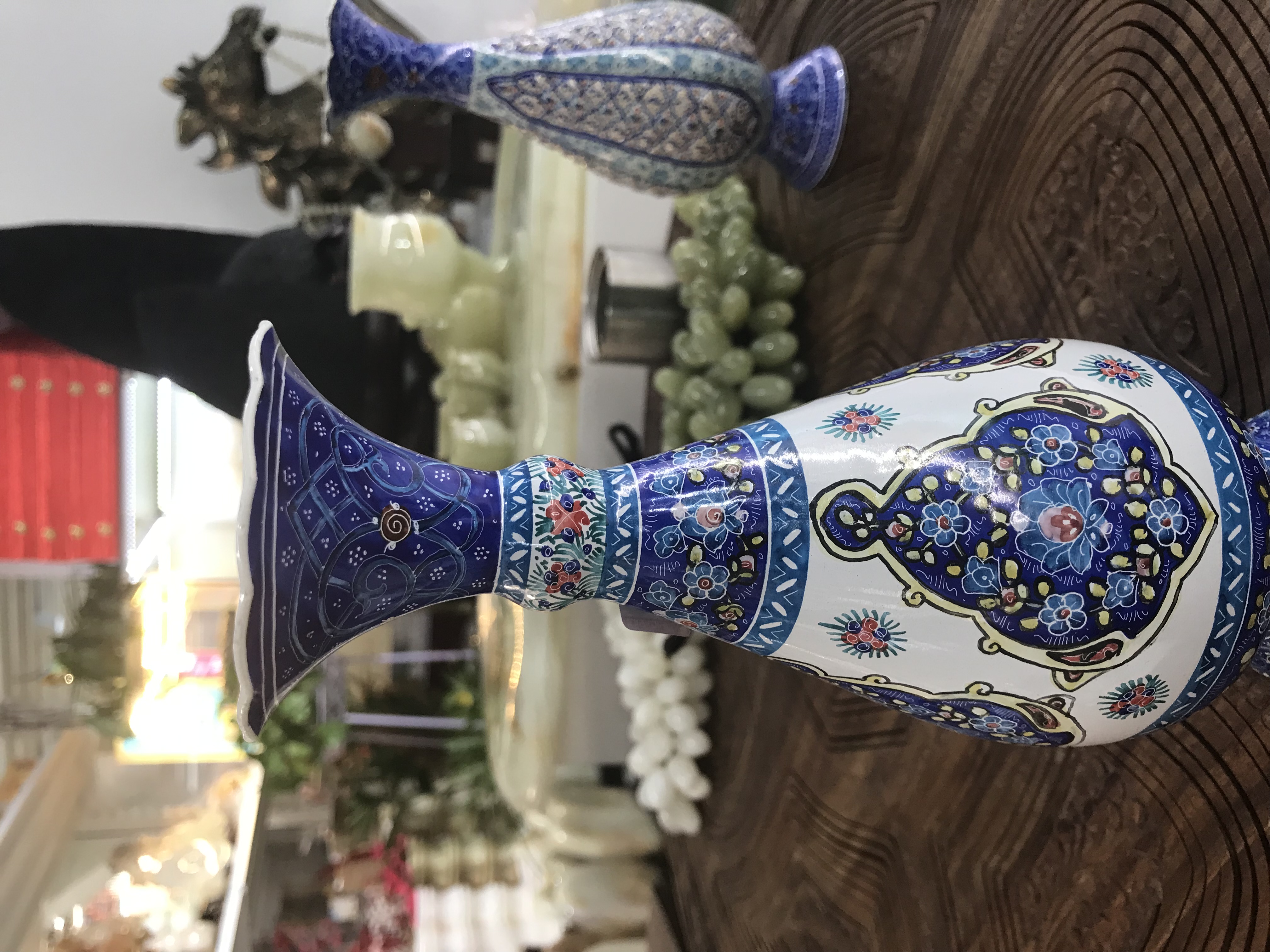 阿富汗手绘工艺花瓶#铜制品#手工定制#彩绘艺术详情图2