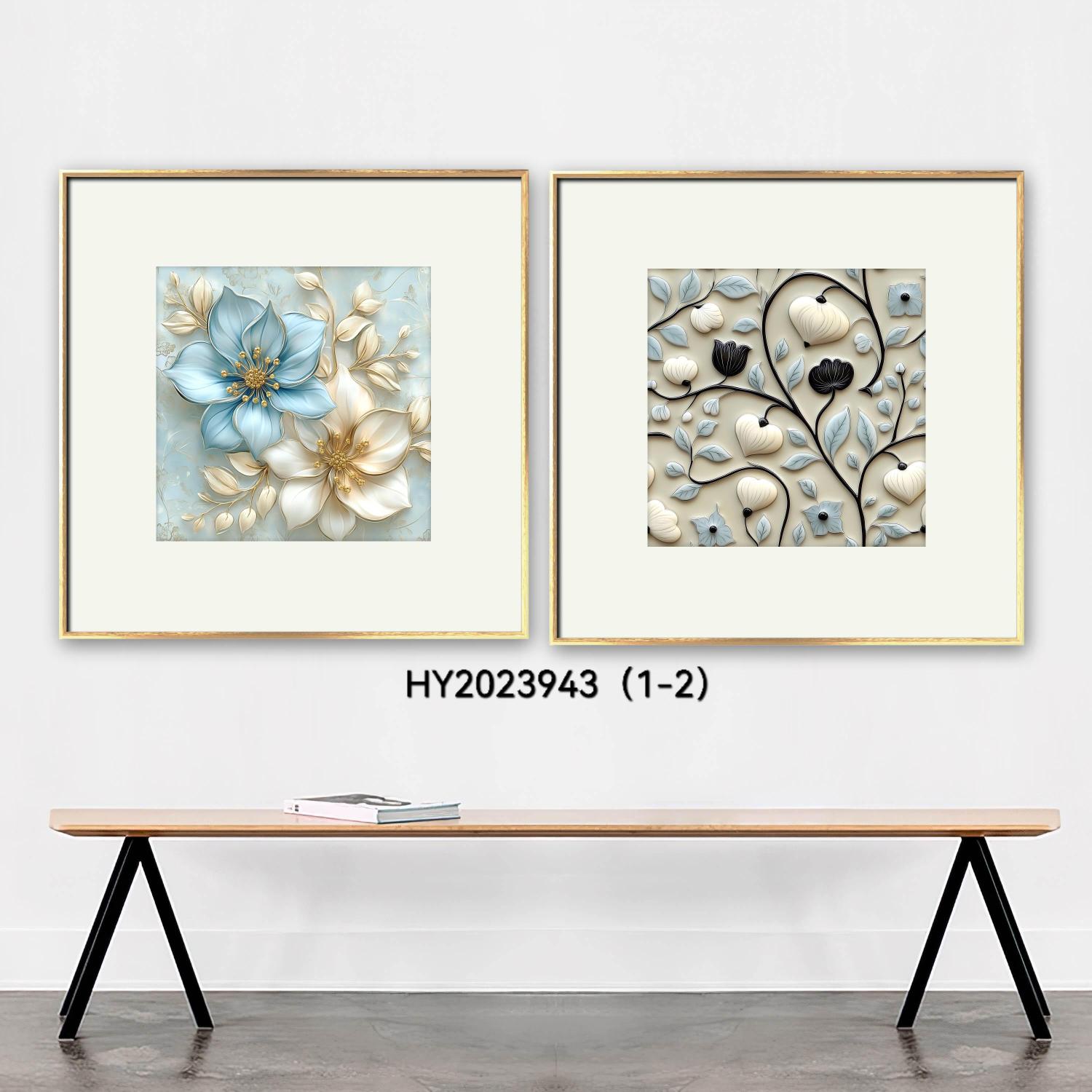 现代装饰画挂画年画仿古风格 玄关画壁画家饰艺术品 简约大气家居装饰品白底实物图