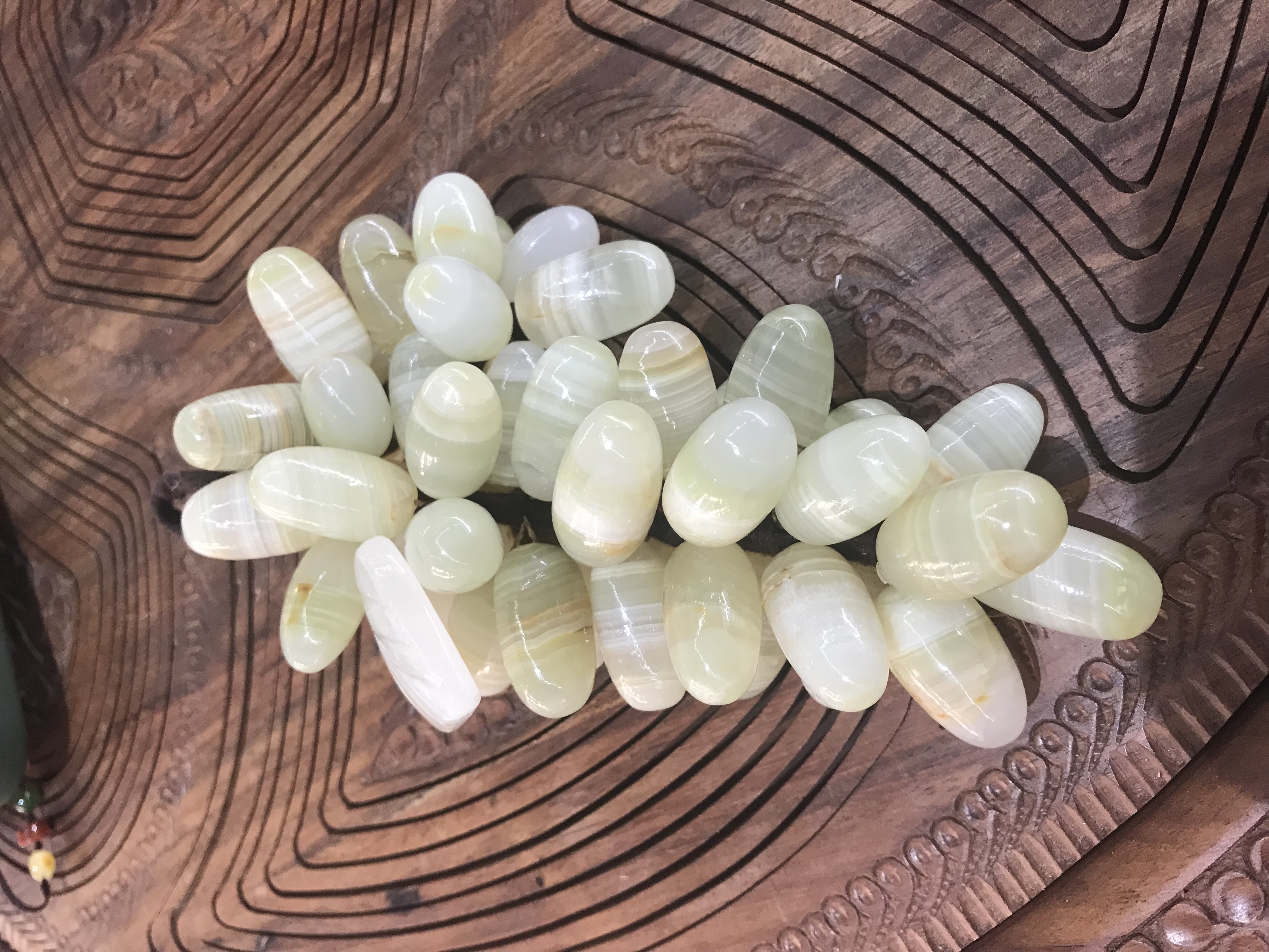 巴基斯坦天然玉石手工制作玉葡萄#巴玉#硕果累累#多子多福#摆件