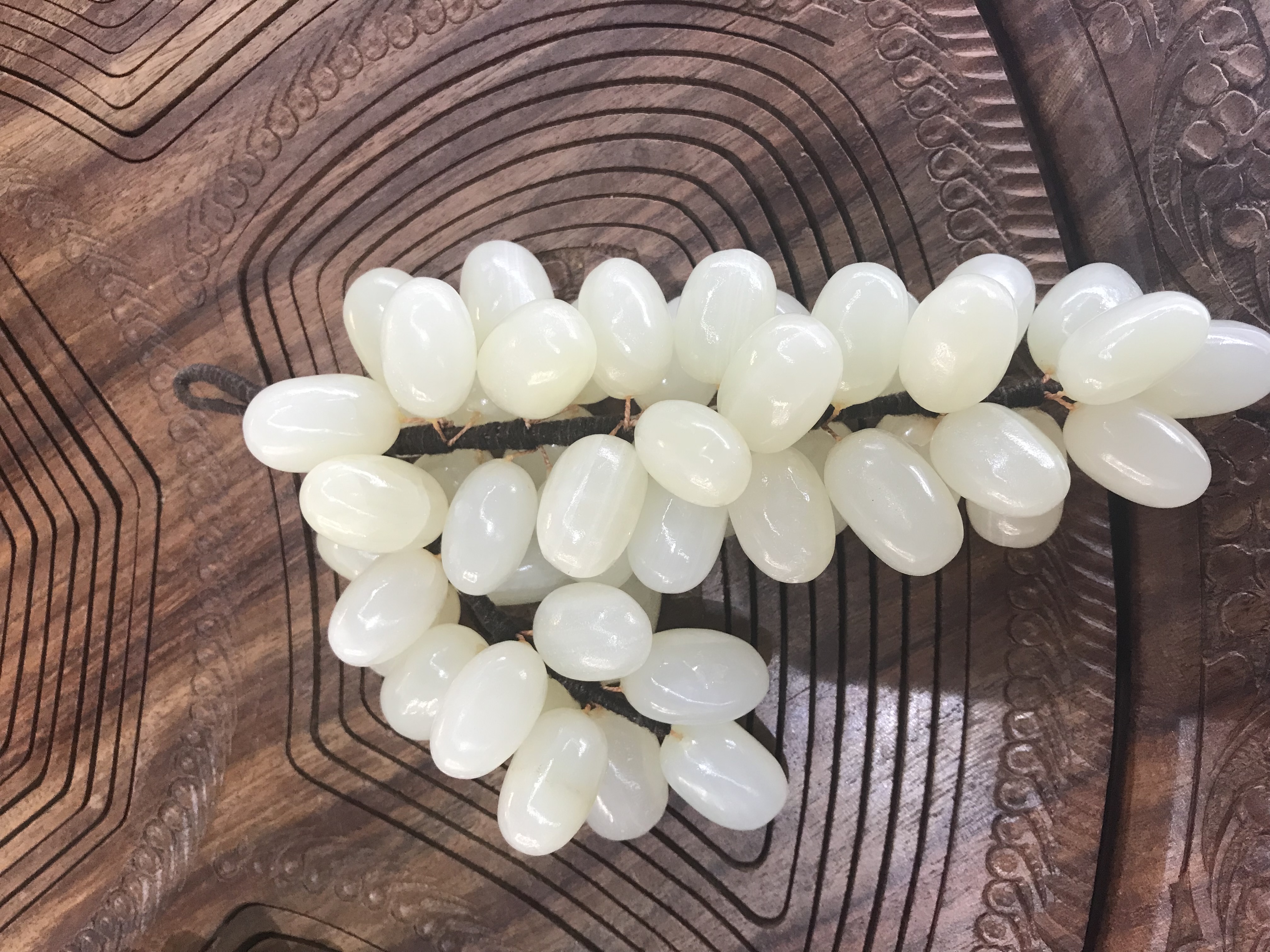 巴基斯坦天然玉石手工制作玉葡萄#巴玉#硕果累累#多子多福#摆件产品图