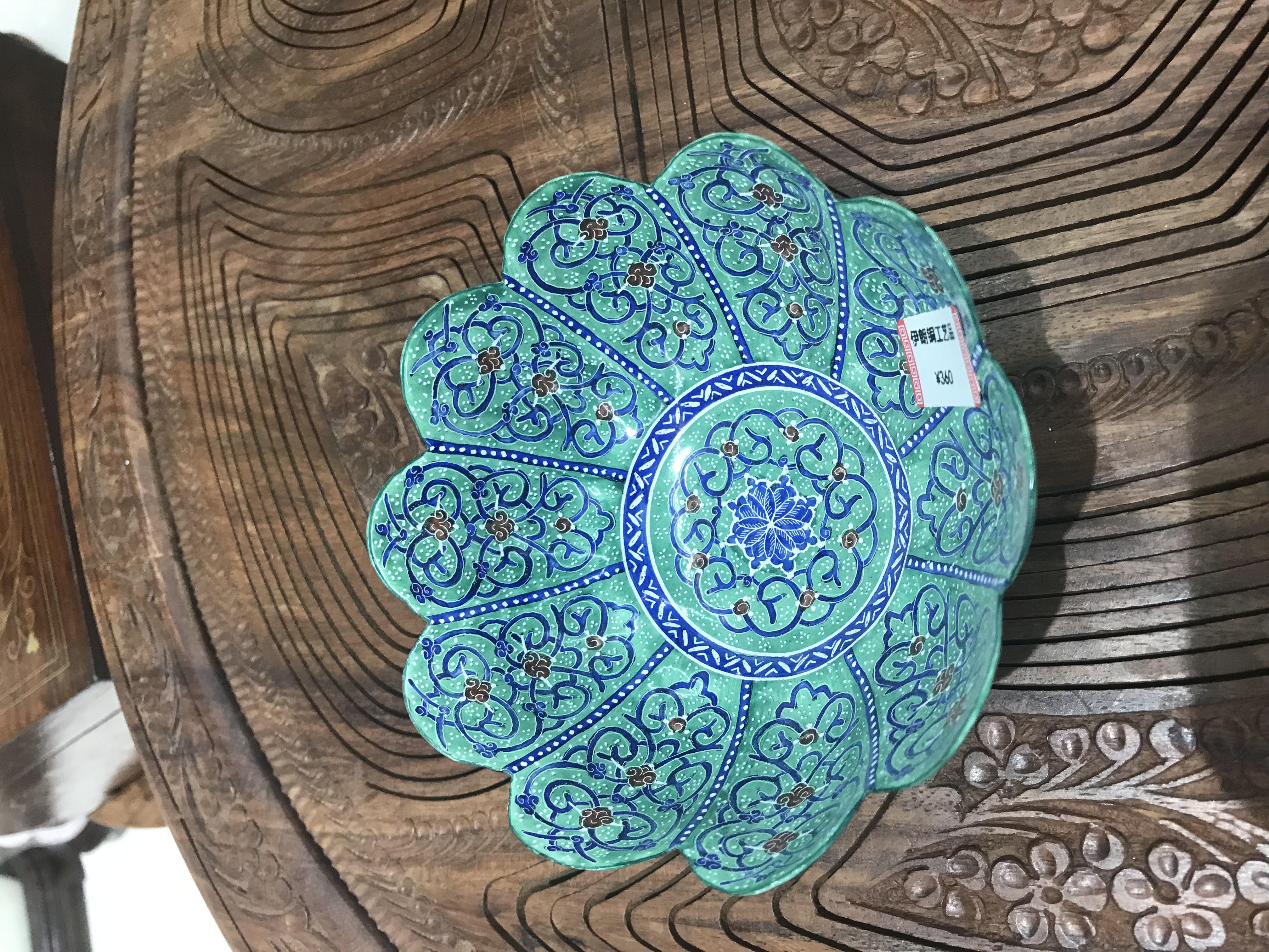 伊朗手工艺彩绘艺术作品#彩绘铜制品#家居摆件装饰品#中东特色详情图5