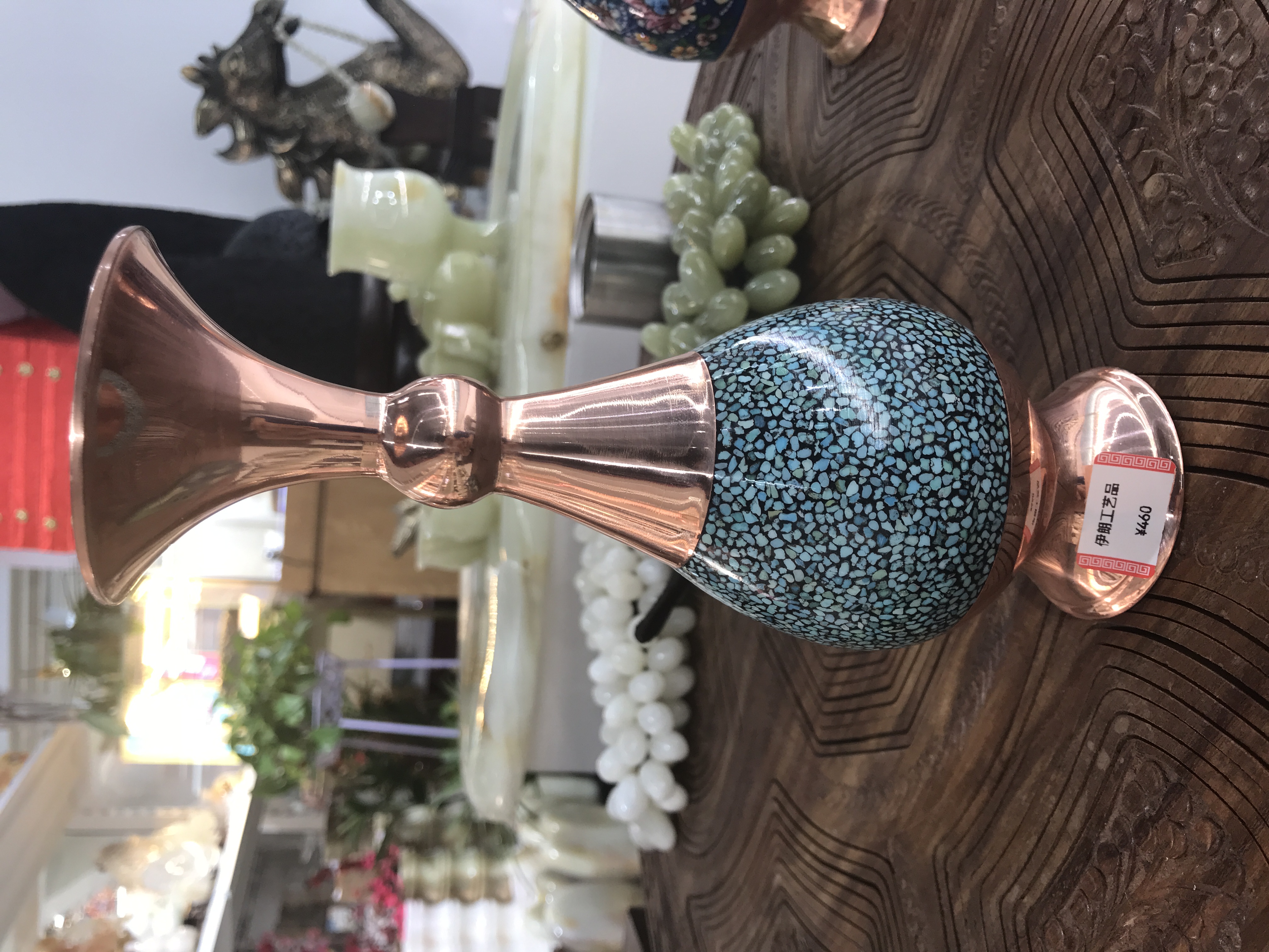 伊朗手工艺彩绘装饰花瓶#中东特色#彩绘#家居摆件设计