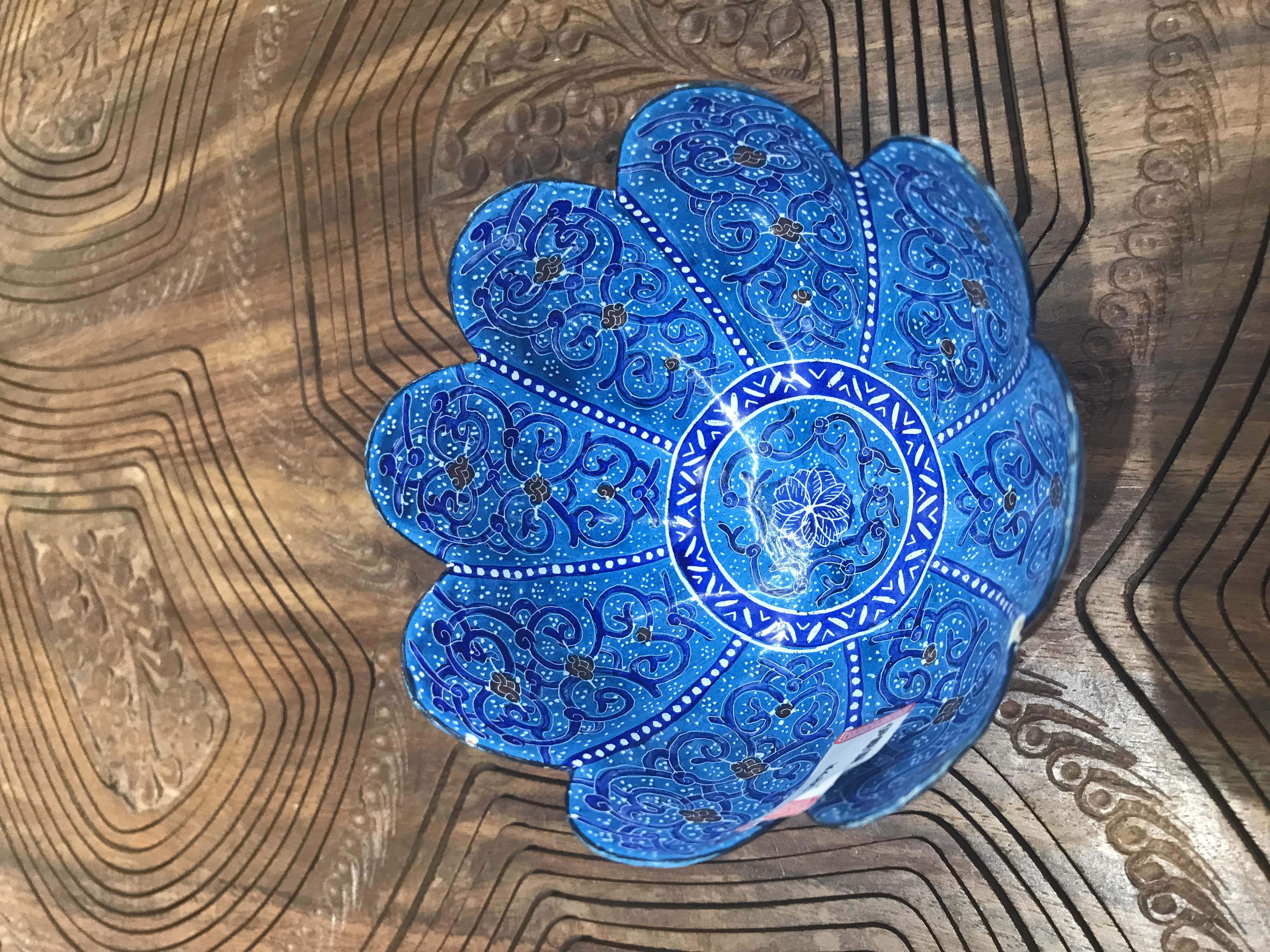 伊朗手工艺彩绘艺术作品#彩绘铜制品#家居摆件装饰品#中东特色详情图6