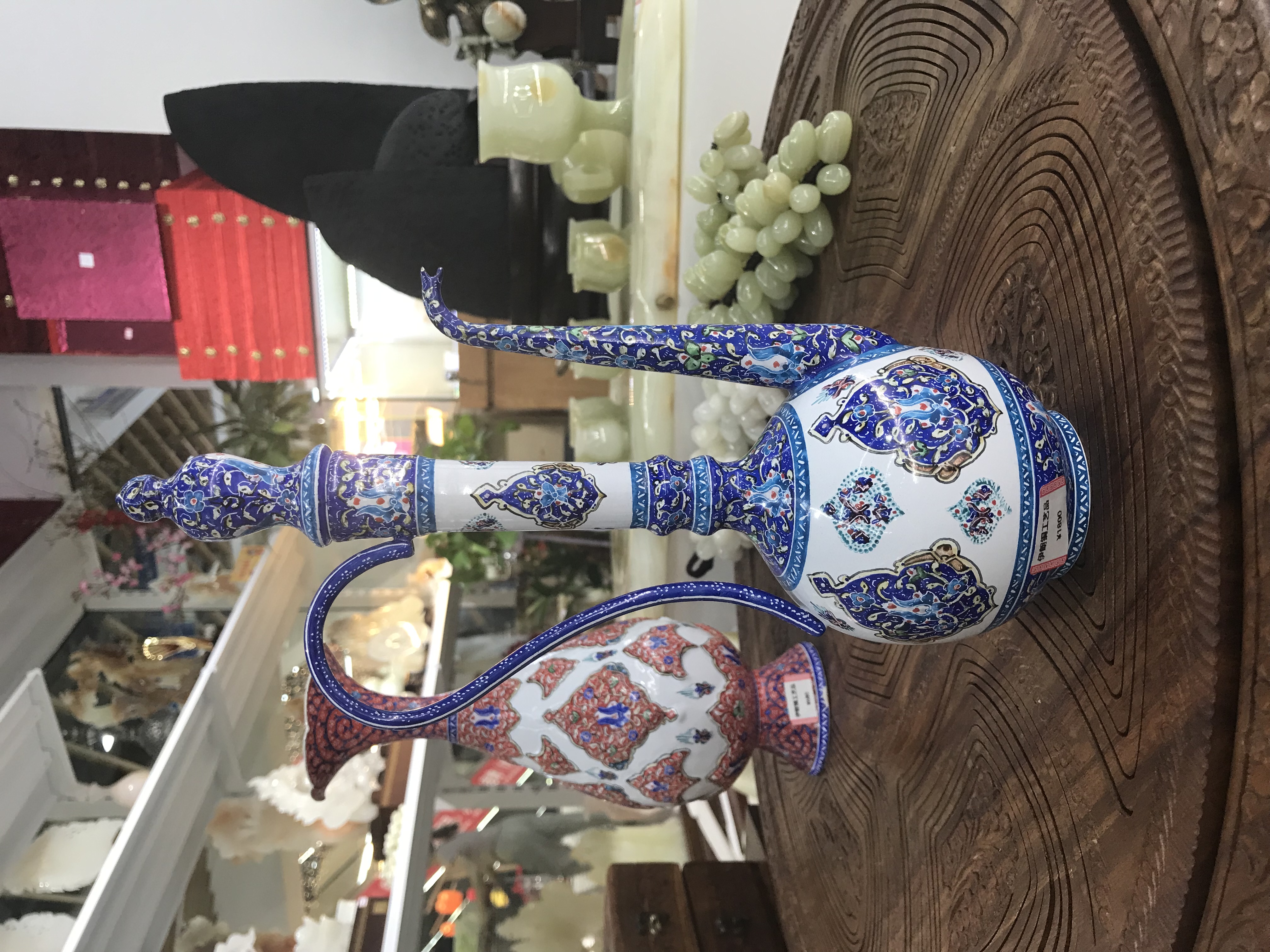 伊朗彩绘艺术品#手工艺作品#彩绘铜制#家居摆件