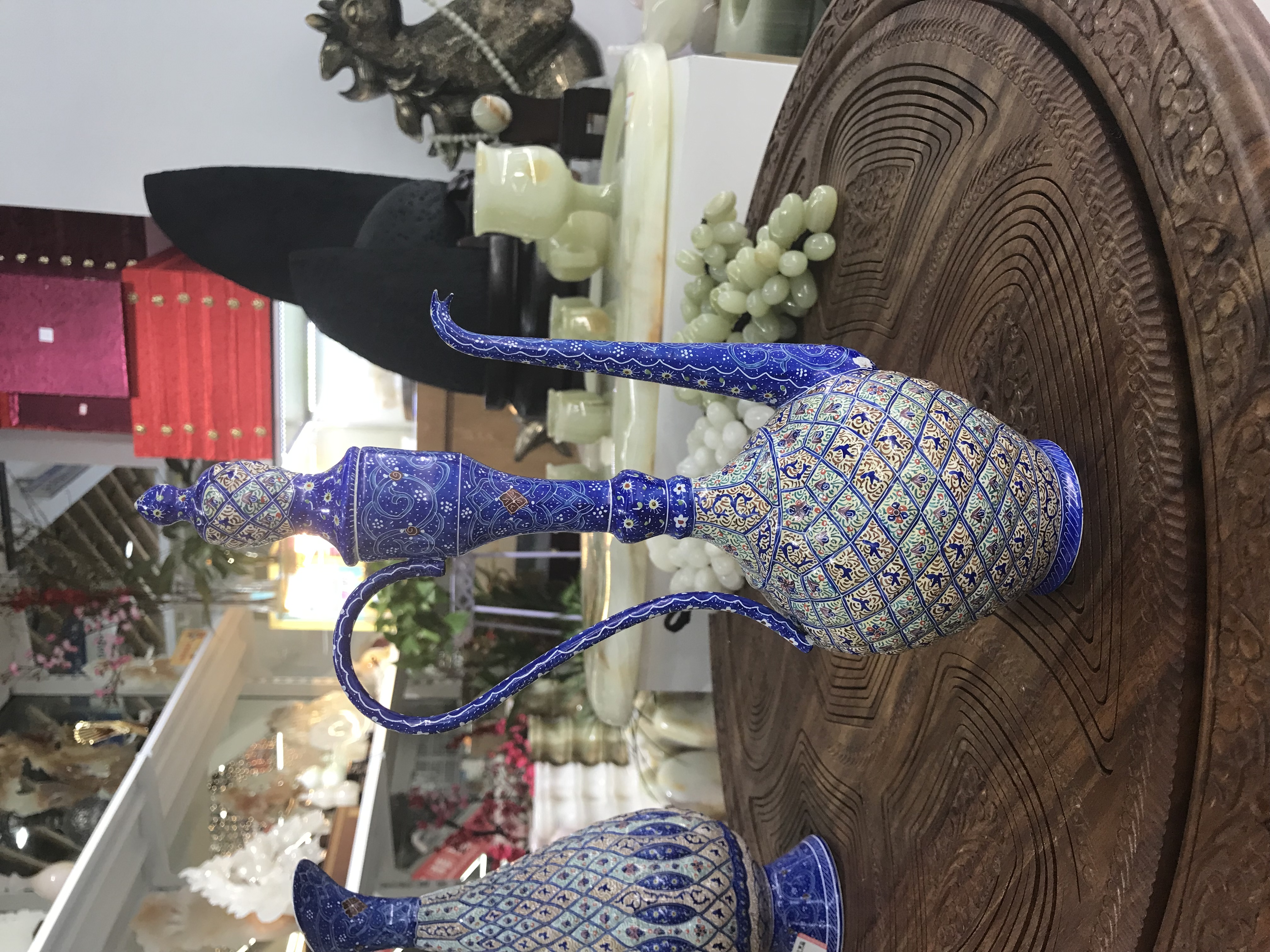 伊朗彩绘艺术品#手工艺作品#彩绘铜制#私人定制