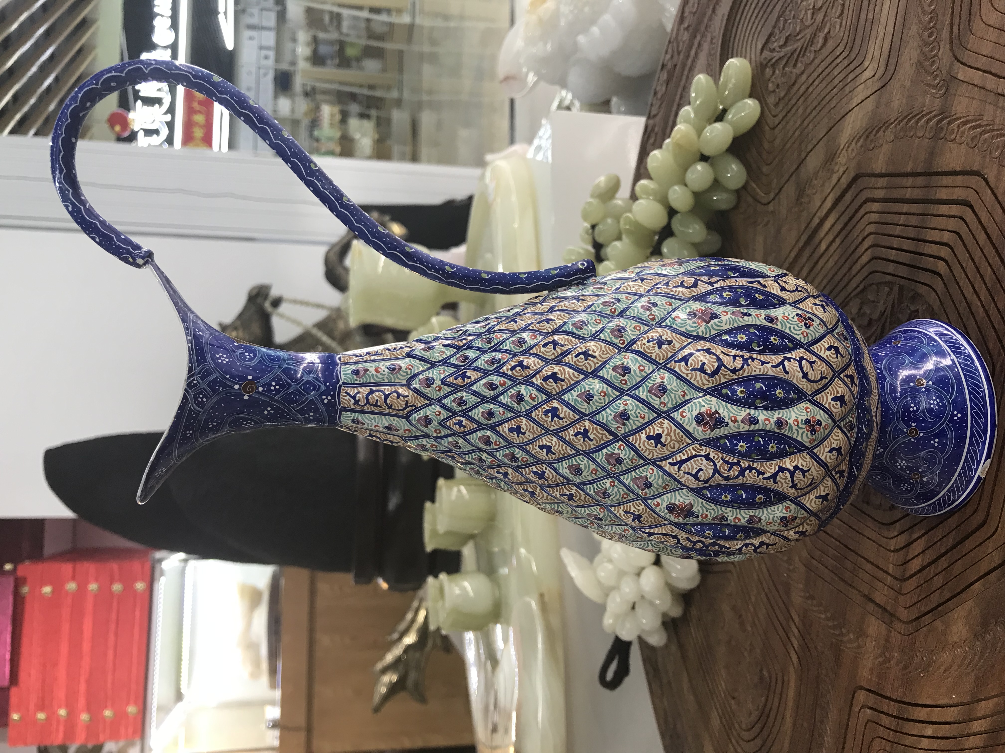伊朗彩绘艺术品#手工艺作品#彩绘铜制#