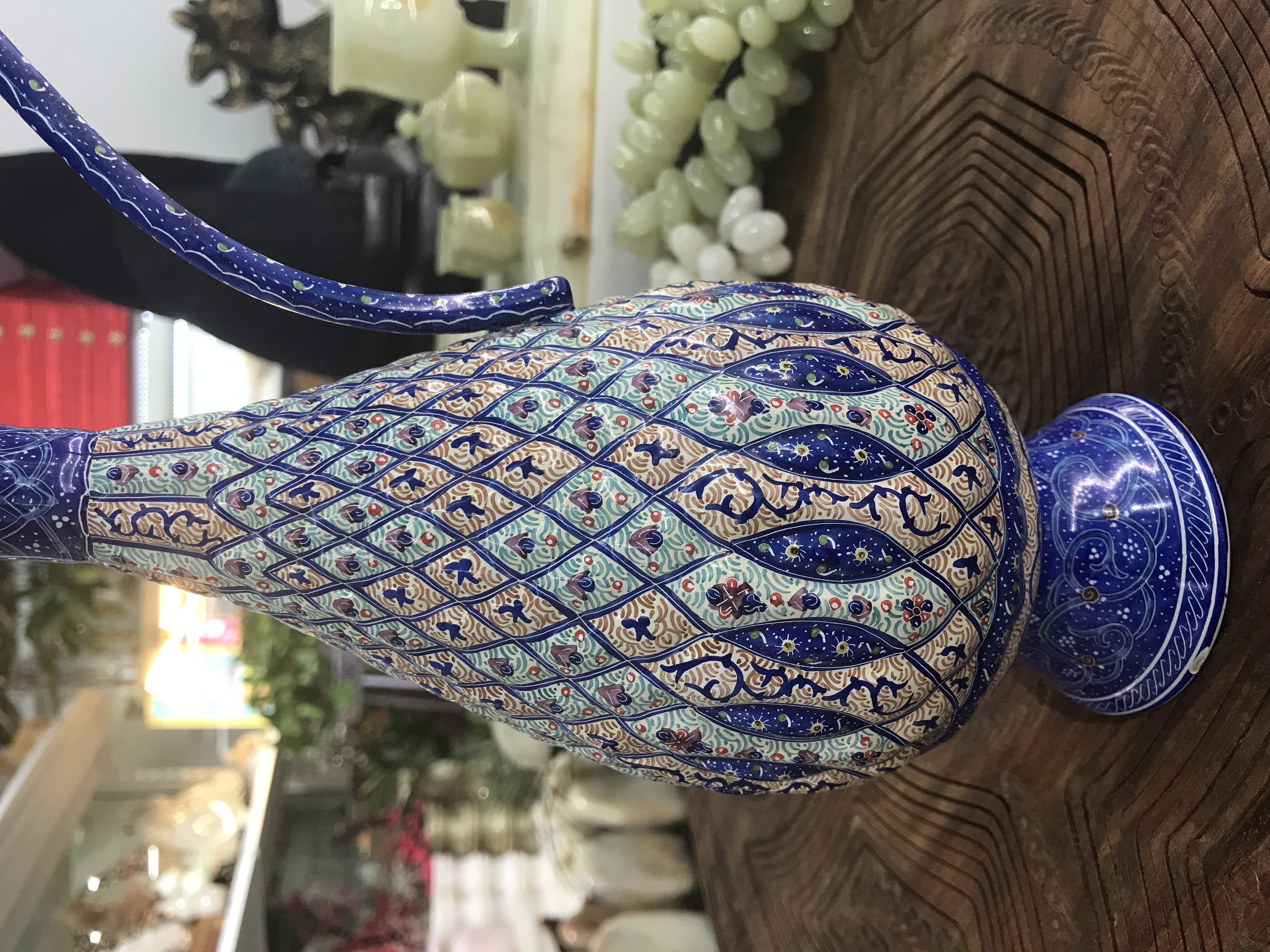 Iranian painted artworks # Handicrafts # painted copper # detail image 3