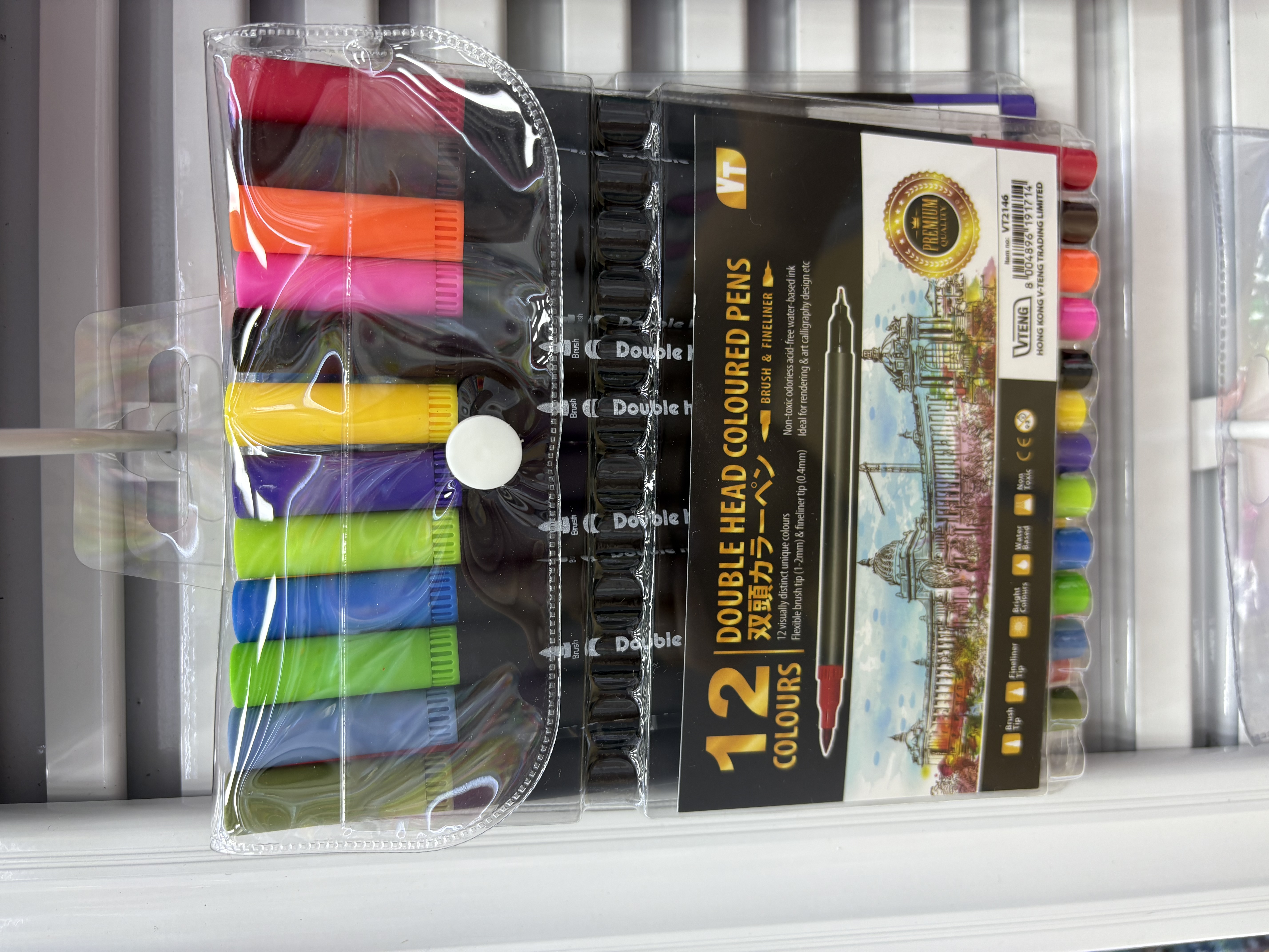 Double-headed acrylic marker pen, watercolor marker pen, hand-drawn special, bright and long-lasting colors that do not fade