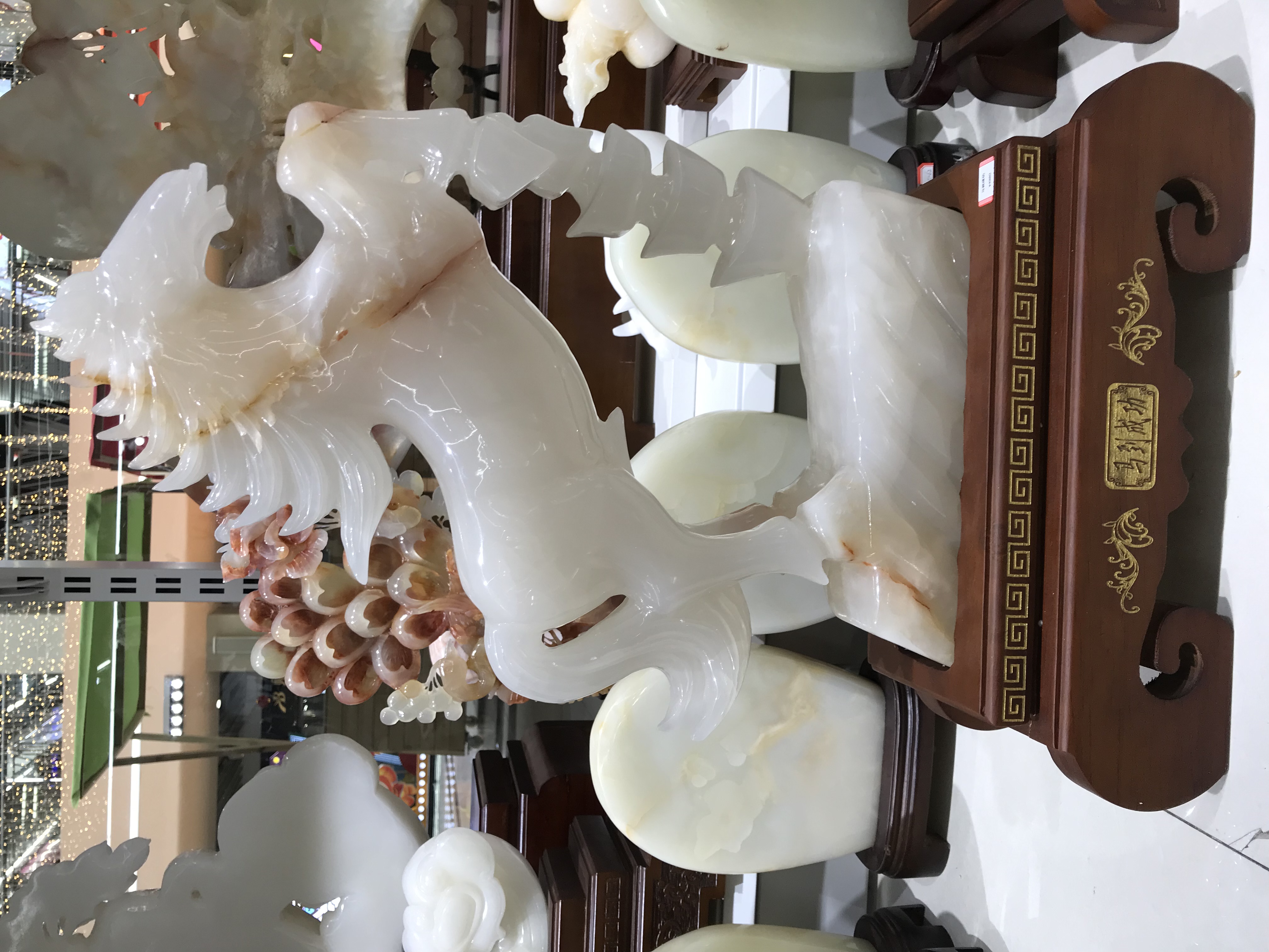 巴基斯坦玉石雕刻摆件#马到成功#家居艺术品详情图2