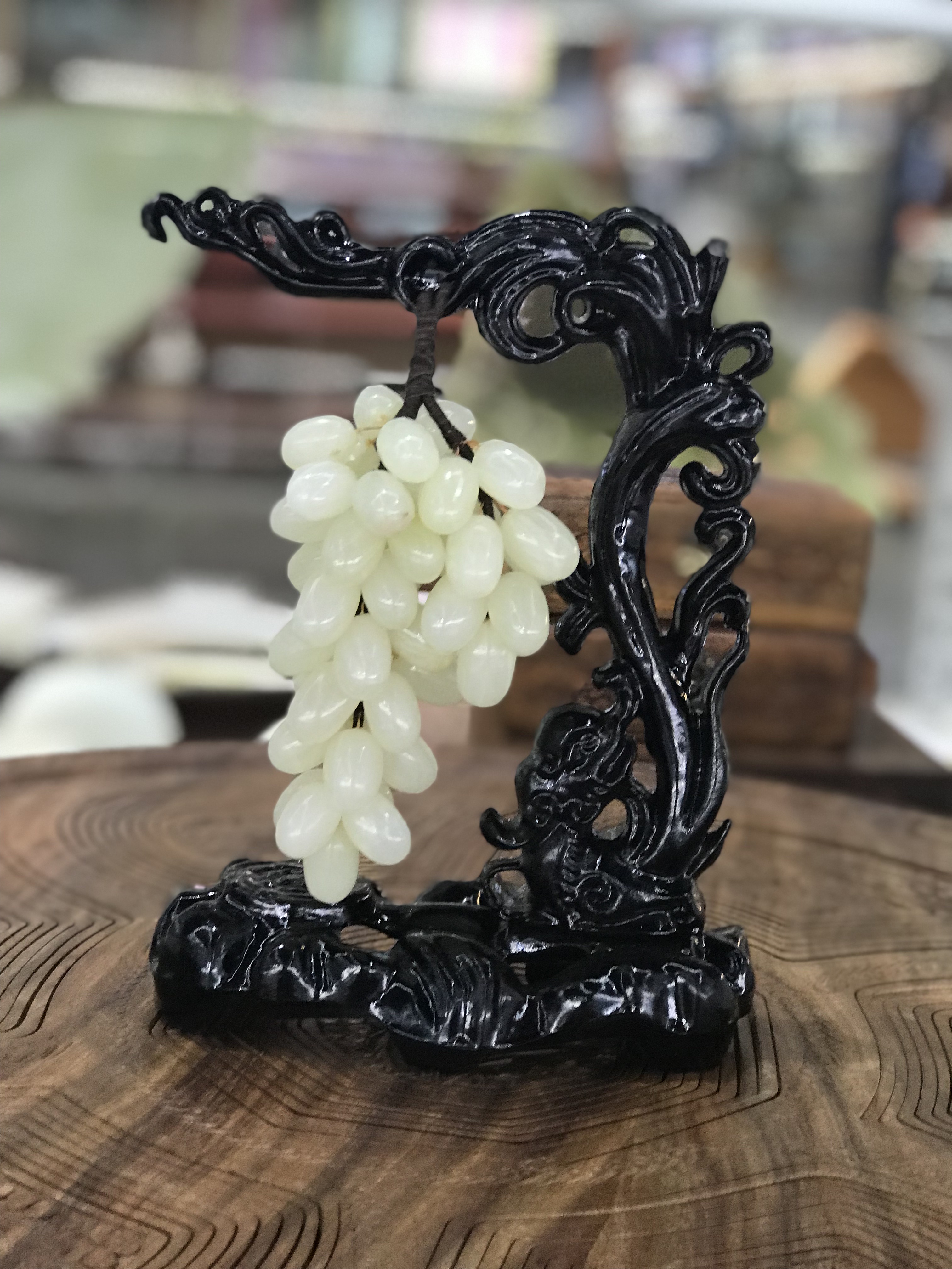 巴基丝坦玉石艺术品#精致工艺品#玉葡萄#硕果累累产品图