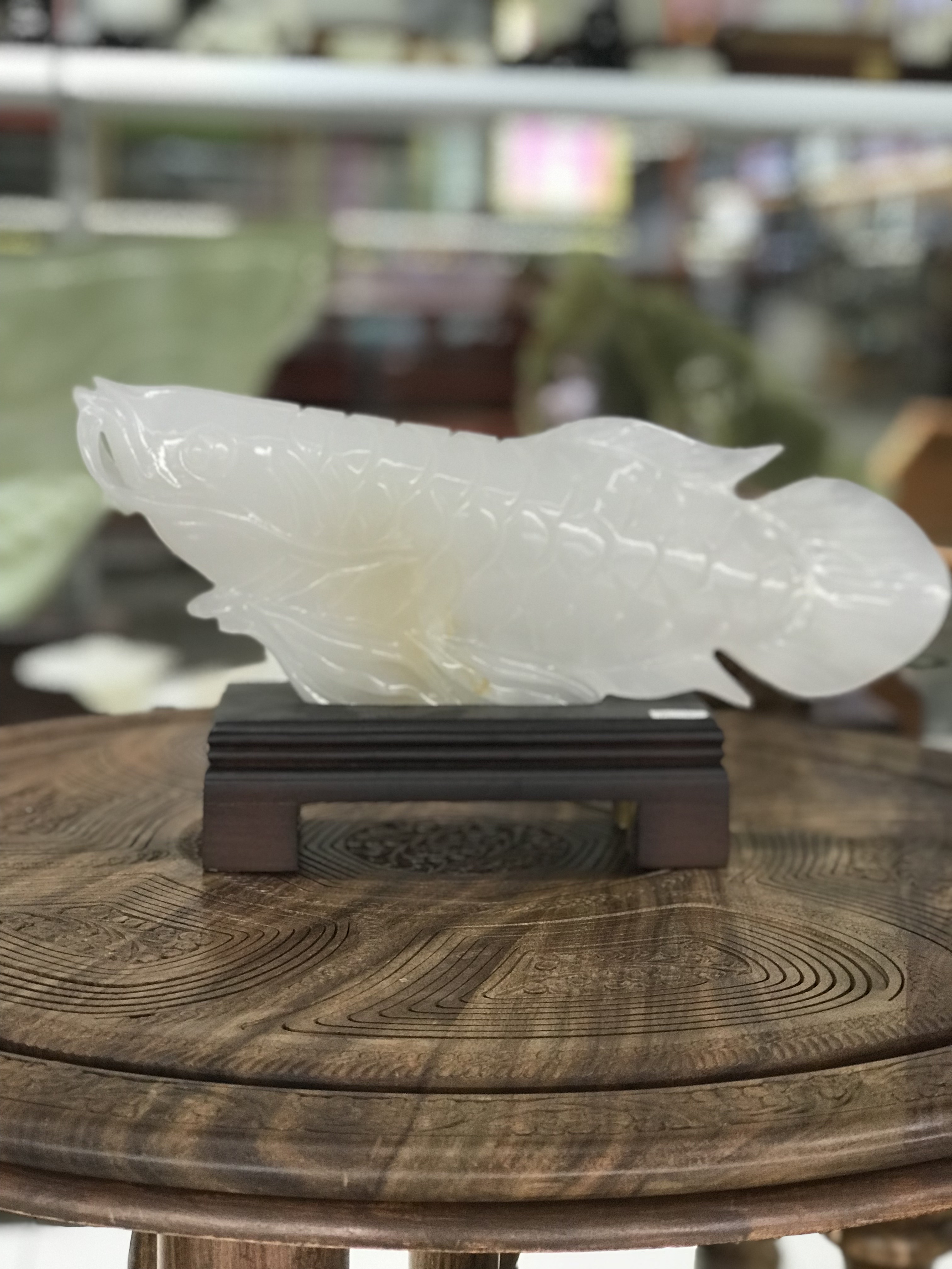 巴基丝坦玉石艺术品#精致工艺品#年年有余详情图2