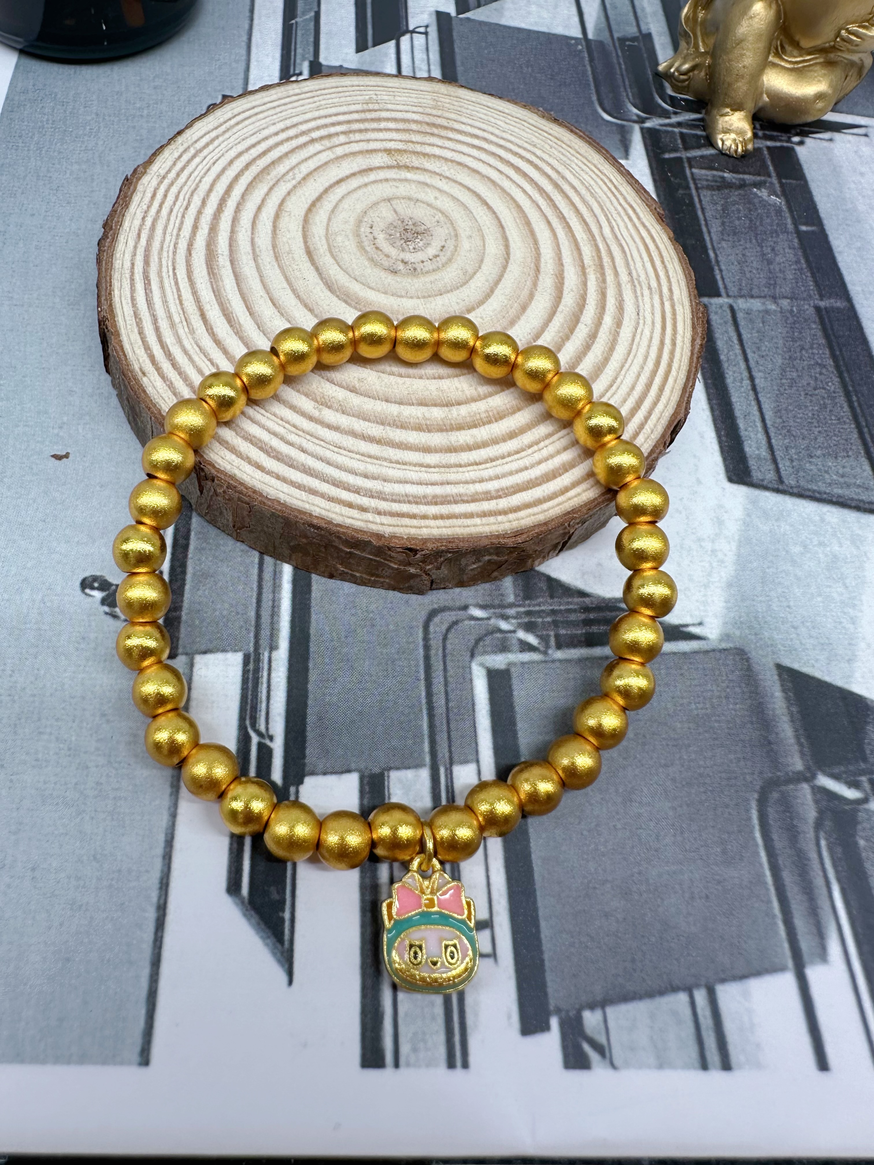 国潮铜珠手串中国风6mm  两世欢佩戴舒适 质感出众 时尚饰品 详情6