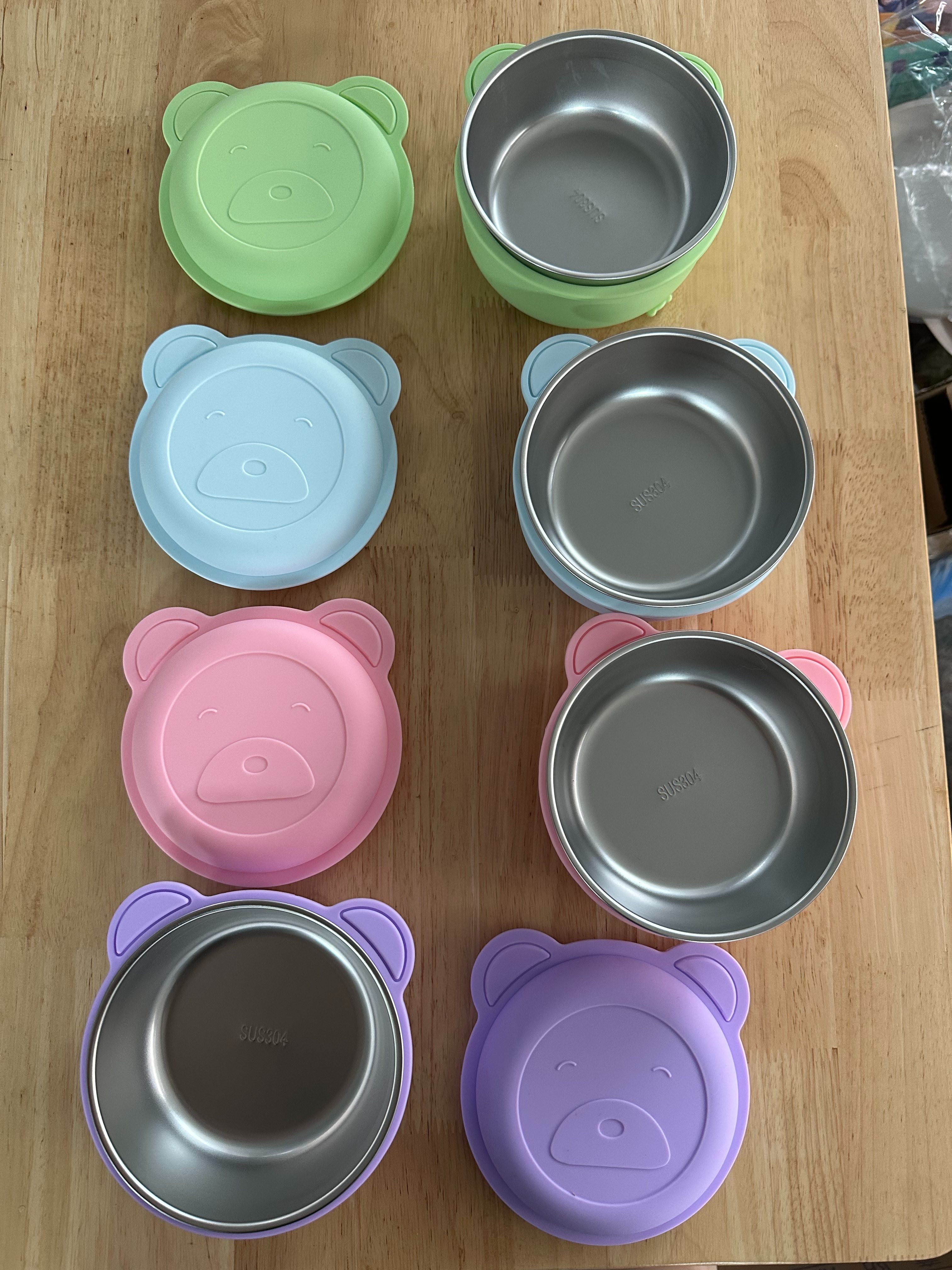 硅胶餐盘/餐具套装硅胶/硅胶餐具/宝宝餐具/玩具白底实物图