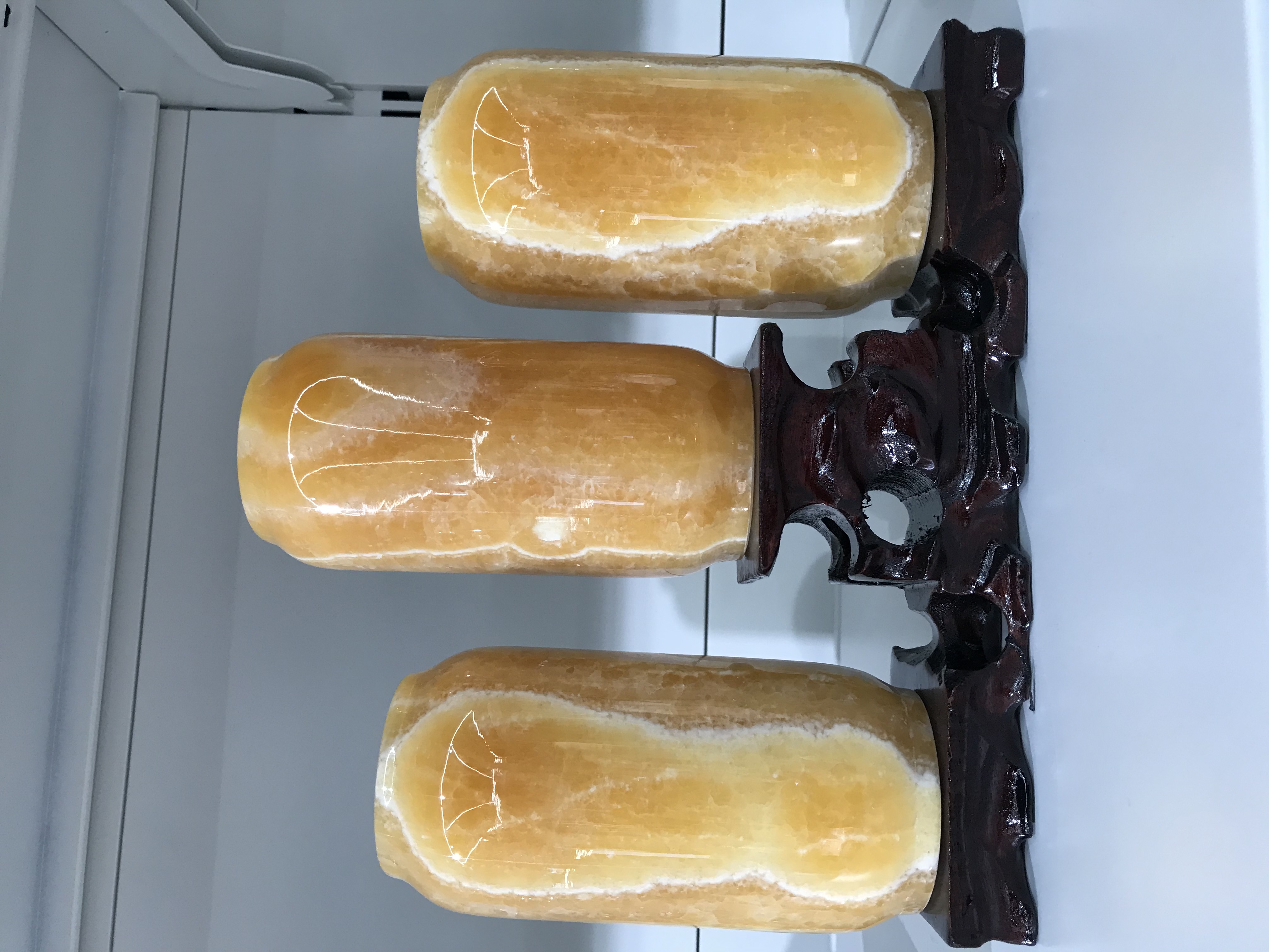 巴基斯坦玉石雕刻摆件#花瓶客厅摆件细节图