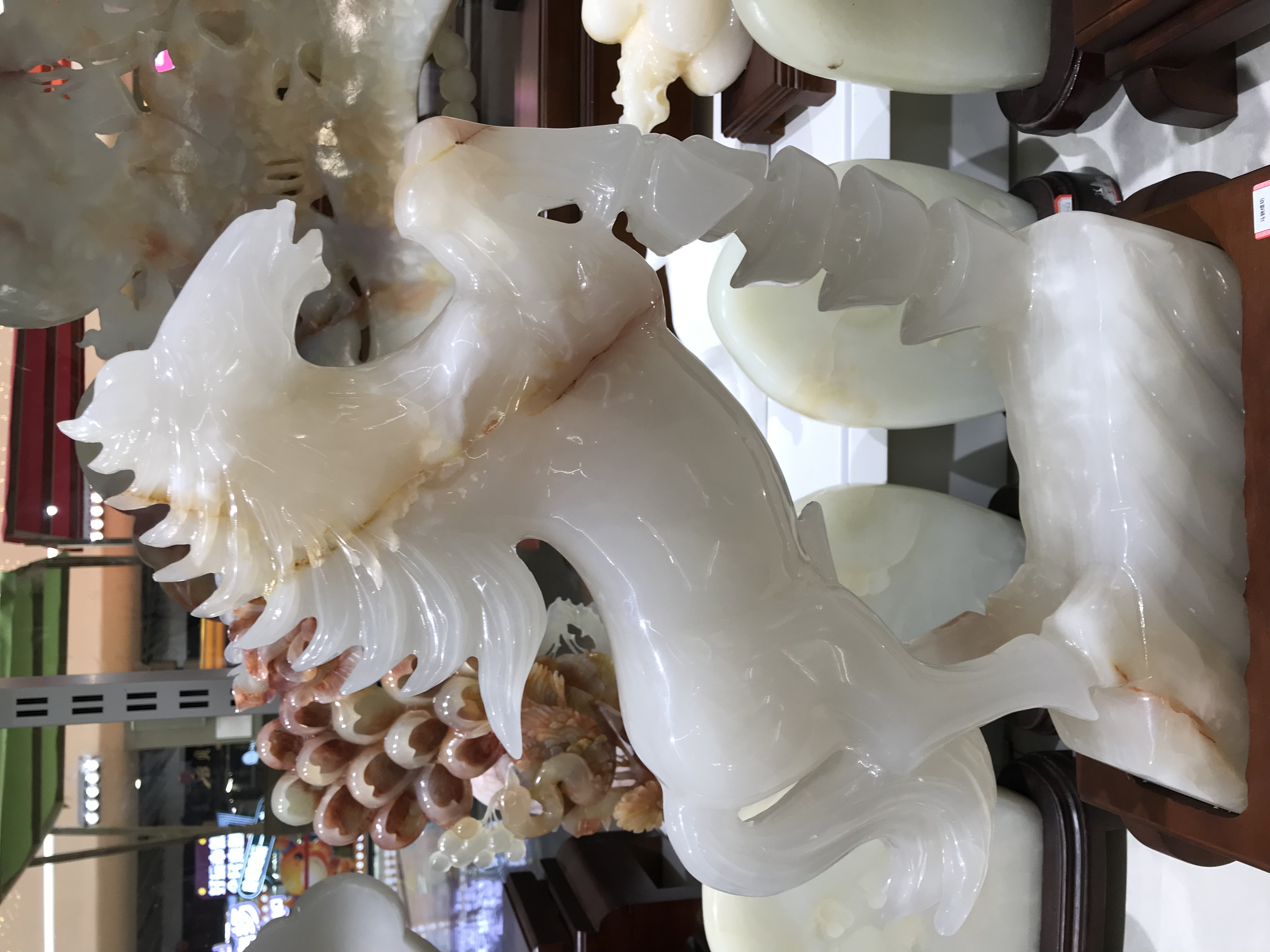 巴基斯坦玉石雕刻摆件#马到成功#家居艺术品详情图3