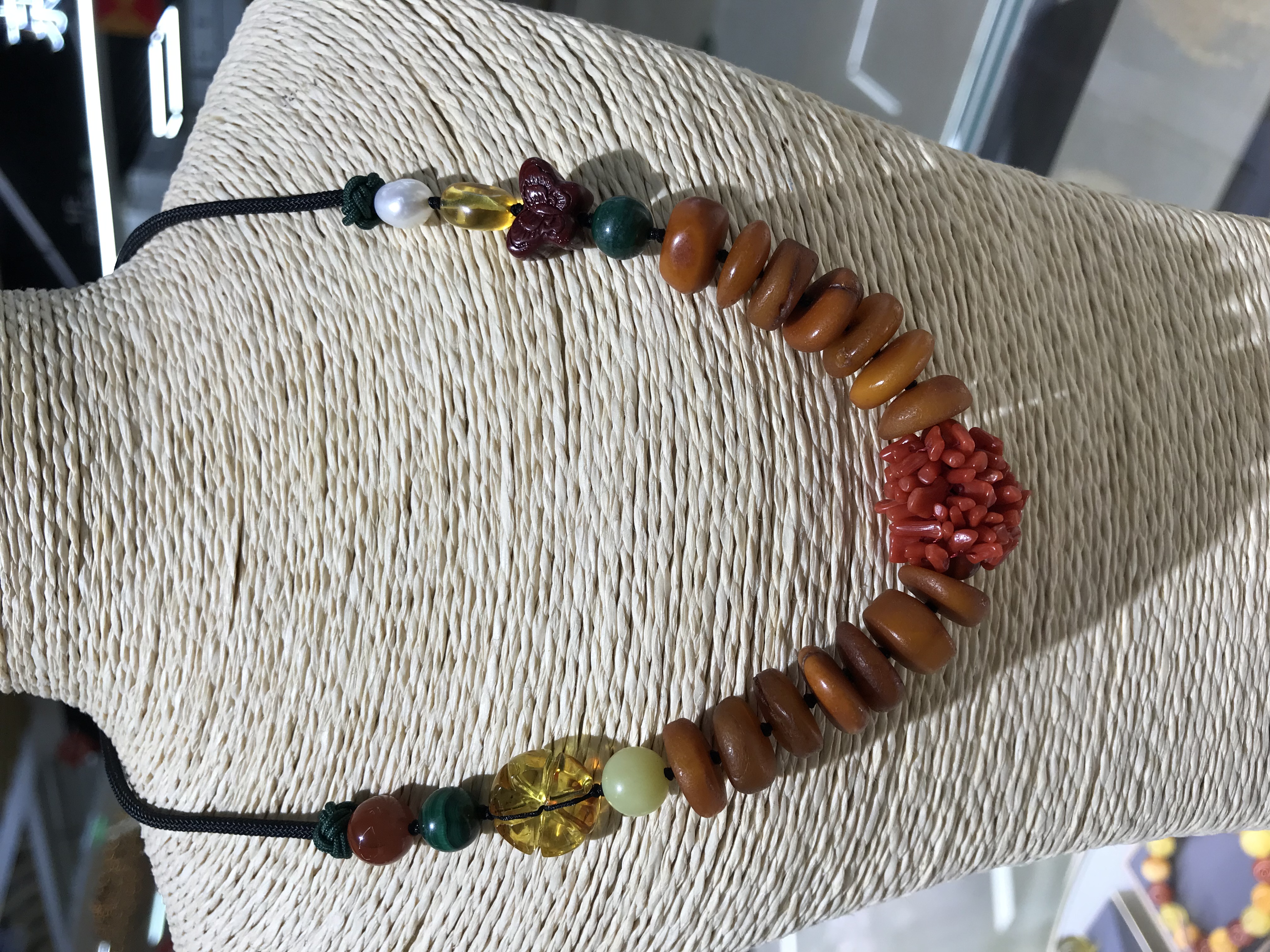 原创设计珠宝定制#老蜜蜡项链#度假风