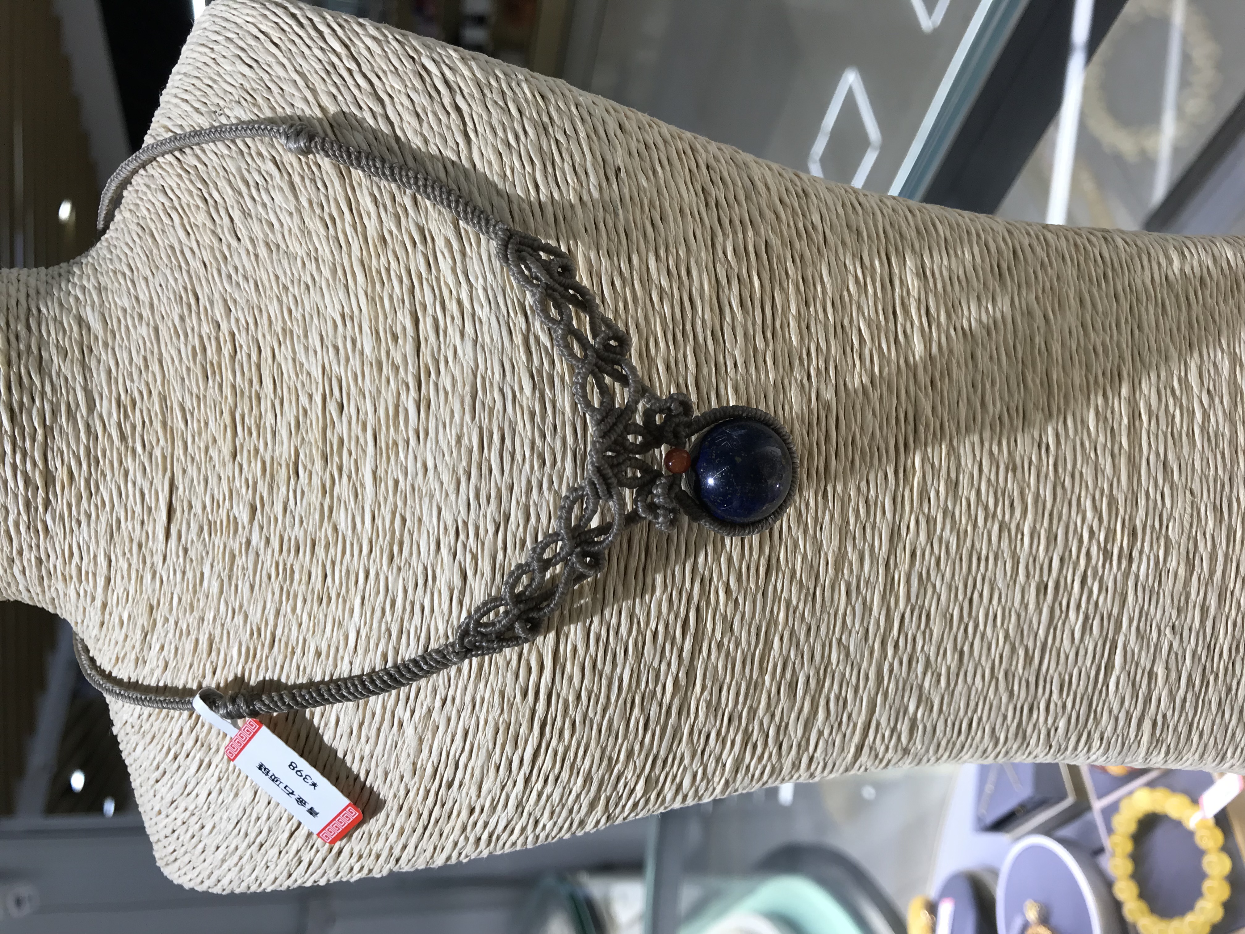 原创设计珠宝定制#青金石搭配项链#度假系列#手工编织