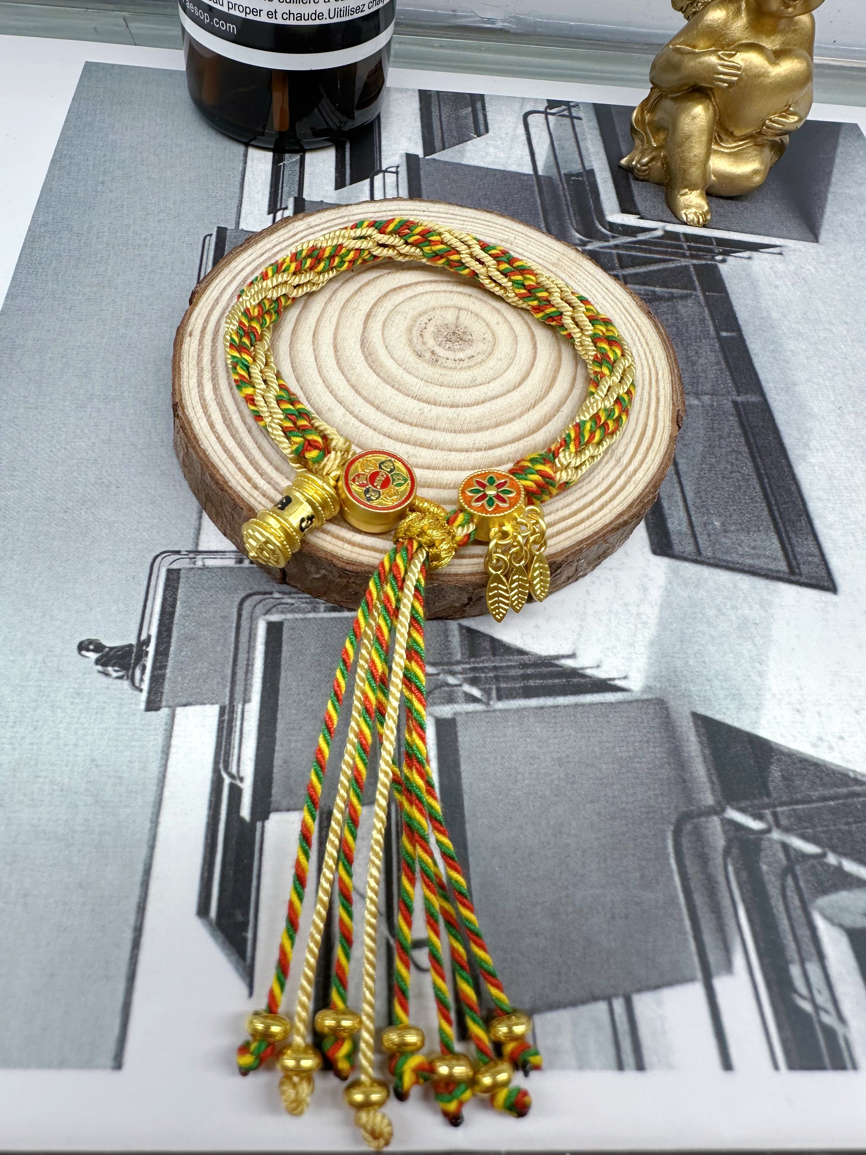 Wholesale of Chinese-style Tibetan hand-woven rope six-character mantra hand-woven Thangka reincarnation bracelets pic 15