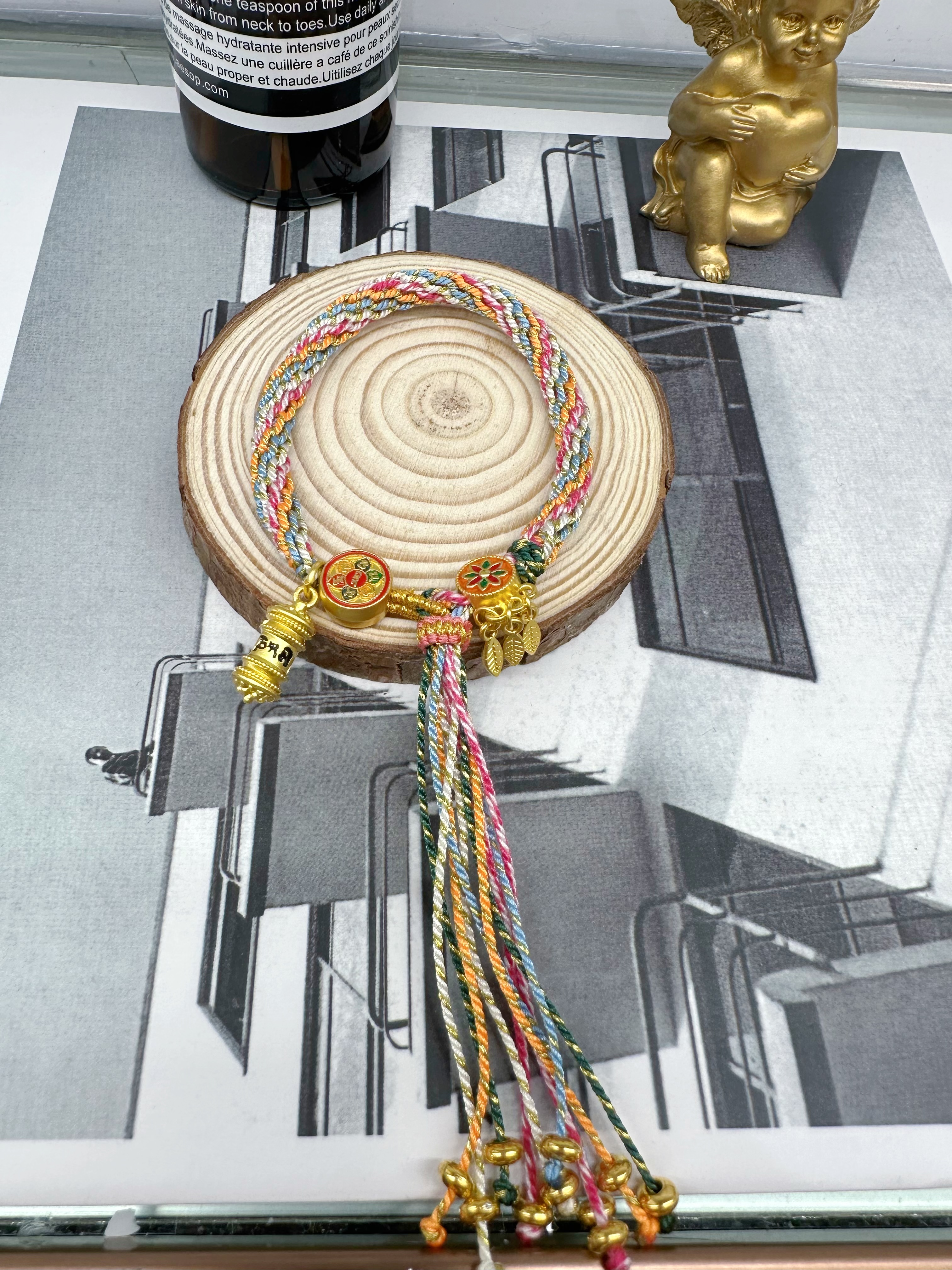 Wholesale of Chinese-style Tibetan hand-woven rope six-character mantra hand-woven Thangka reincarnation bracelets pic 11