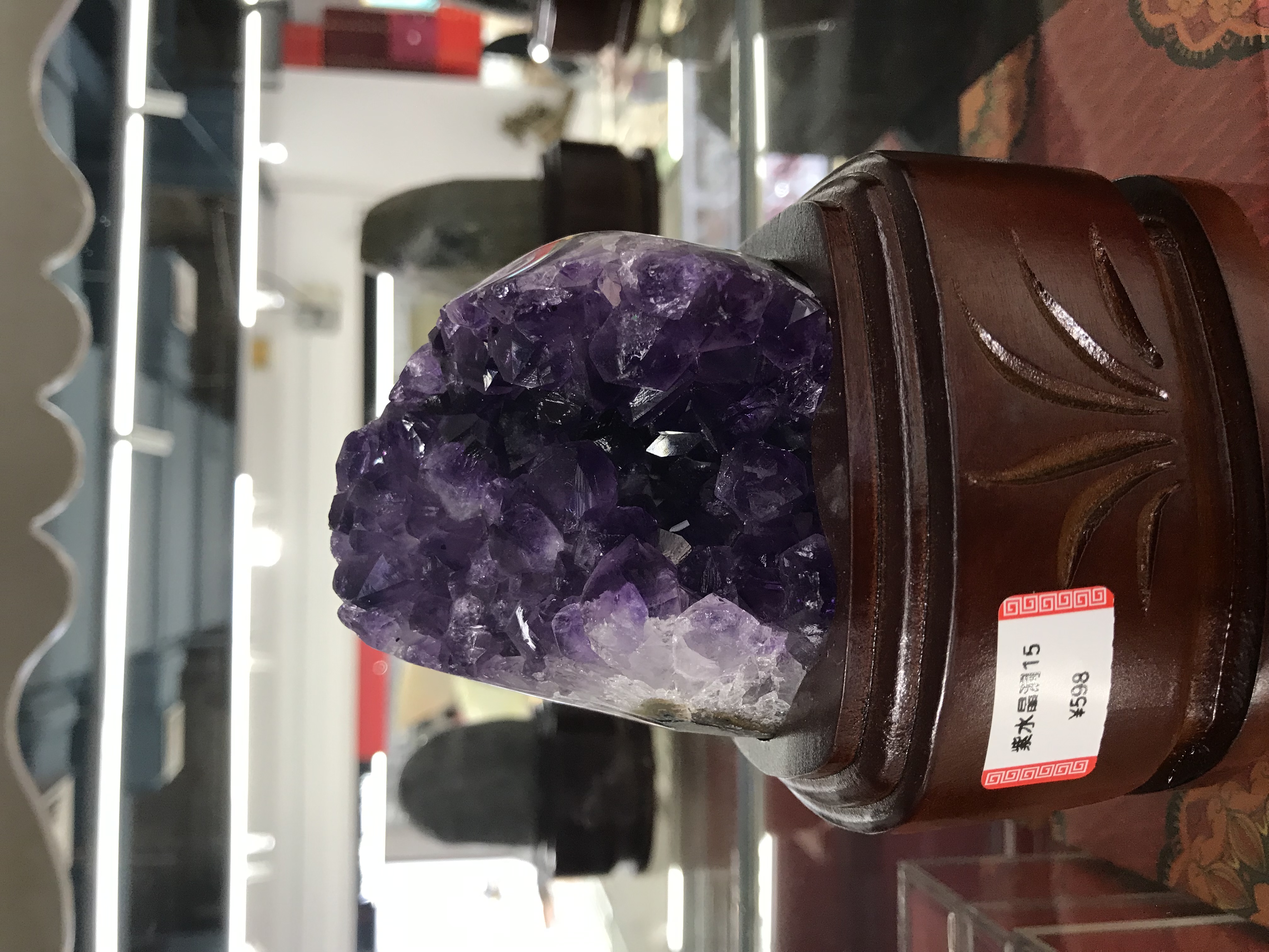 水晶原石工艺品 艺术收藏品 纯净透明水晶装饰品详情图2