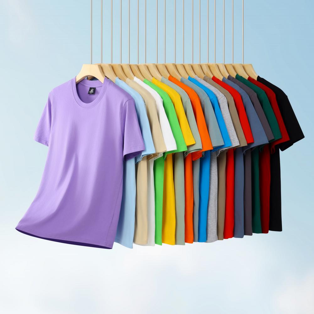 Cross-Border 190G/㎡ 100% Pure Cotton For Both Men And Women, Pure Cotton Advertising Shirts, T-Shirts, Short-Sleeved Cultural Shirts, Men's Casual Wear. Fashionable, Comfortable, Breathable, Sweat-Absorbable And Non-Fading details Picture