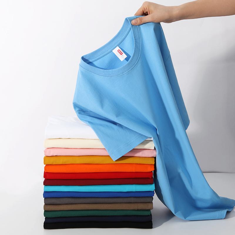 Cross-Border 200G/㎡ 100% Pure Cotton Men's And Women's Advertising Shirts, T-Shirts, Short-Sleeved Cultural Shirts, Men's Casual Wear, Comfortable, Breathable, Fashionable And Trendy New Style Specification drawing