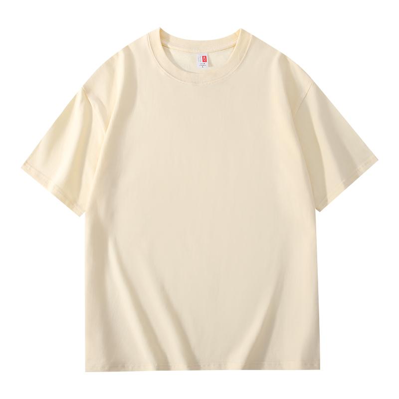 Cross-Border 200G/㎡ 100% Pure Cotton Men's And Women's Advertising Shirts, T-Shirts, Short-Sleeved Cultural Shirts, Men's Casual Wear, Comfortable, Breathable, Fashionable And Trendy New Style Specification drawing