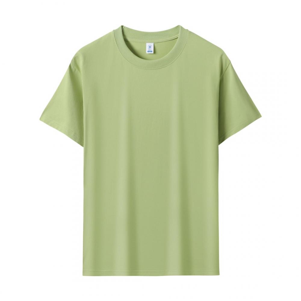 220g/㎡ 40 high-quality men's and women's identical Solona 7A antibacterial short-sleeved T-shirt advertising shirt, men's casual wear cultural shirt, fashionable and trendy style, comfortable and breathable detail image 10