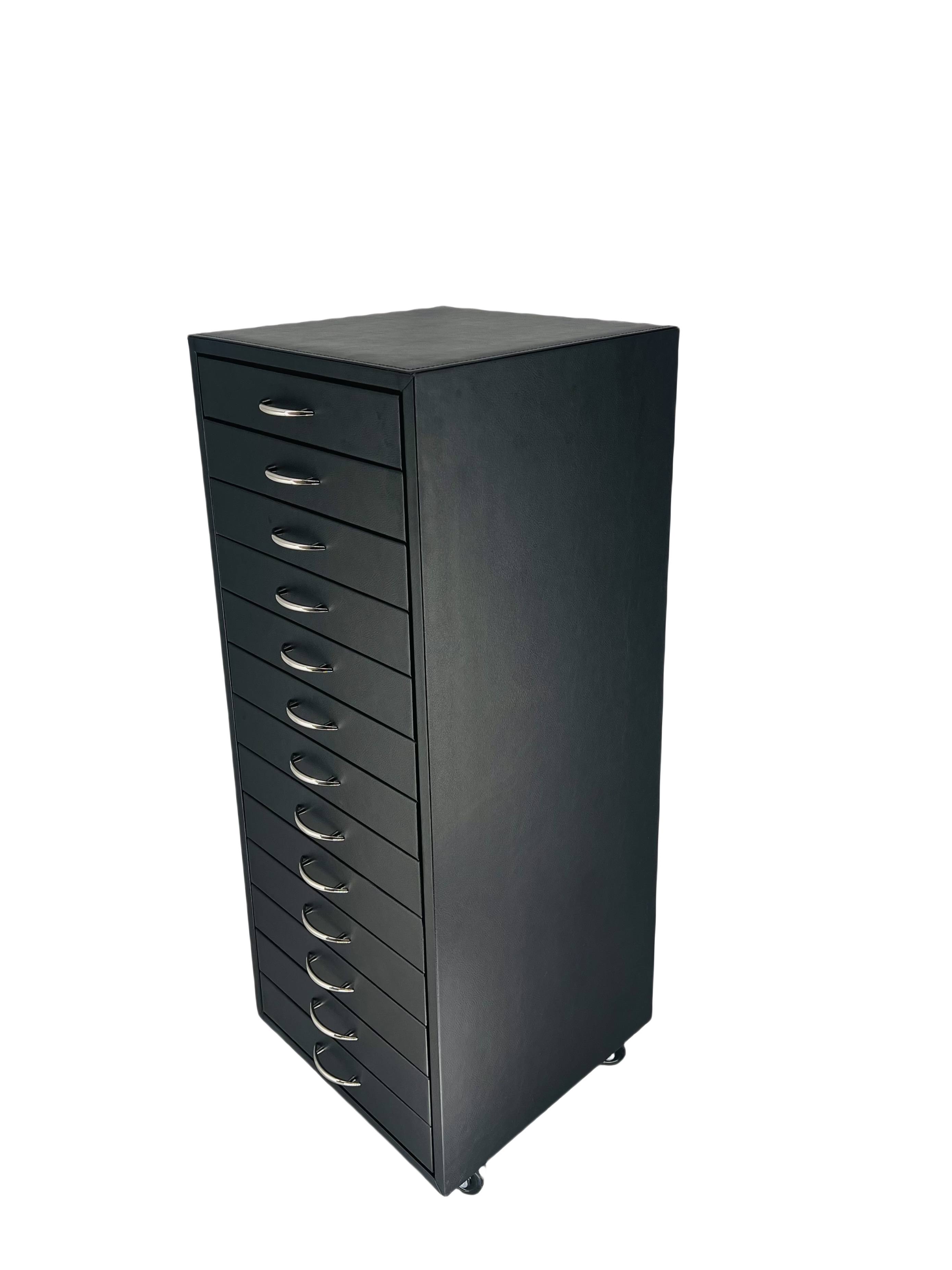 黑色皮质灰色绒内衬156付太阳镜192付光学镜抽屉式眼镜展示柜眼镜样品柜D116详情5