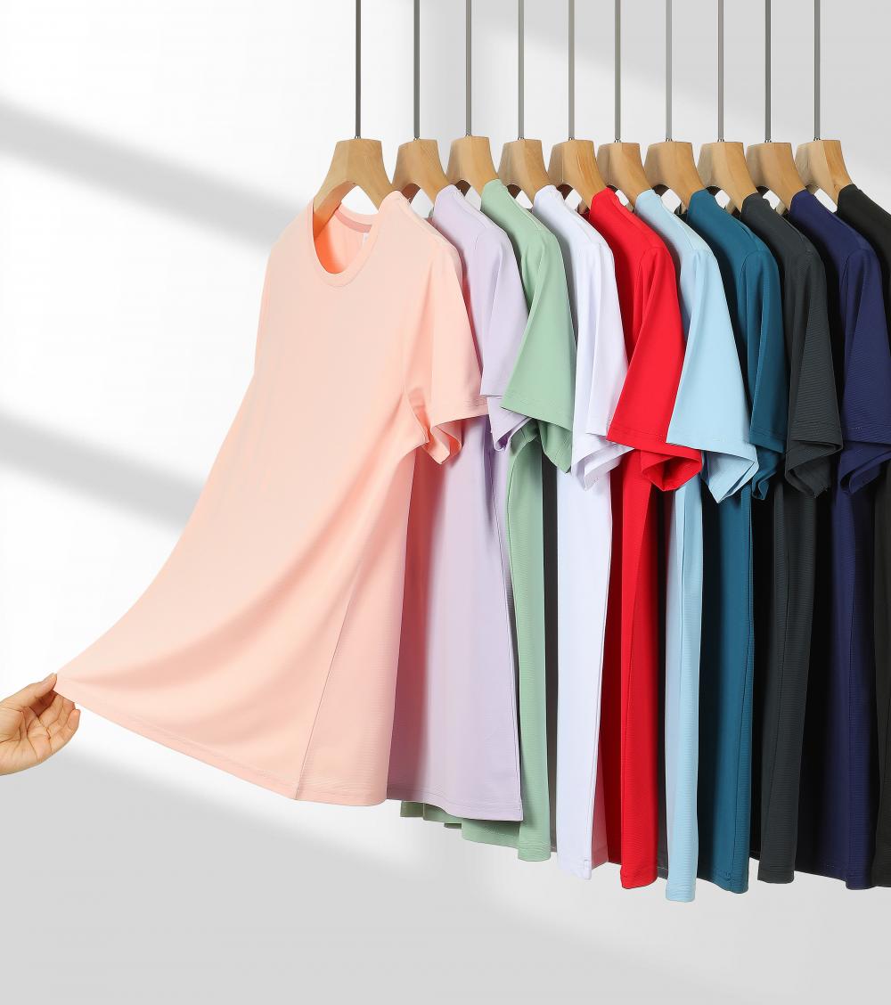 Cross-Border Brocade Ammonia Quick-Drying Round-Neck T-Shirt, Sports Quick-Drying Shirt, Men's Short-Sleeved T-Shirt, Advertising Shirt, Cultural Shirt, Men's Casual Clothes, Comfortable And Breathable Advertising Shirt, T-Shirt, Trendy And Fashionable Men's New Style