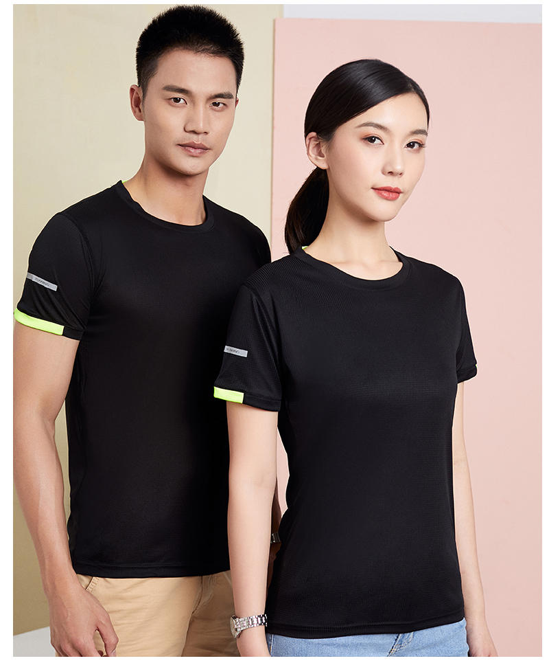 Cross-Border Wind Breaking Series Wafge Quick-Drying Round-Neck T-Shirts, Men's And Women's Sportswear Quick-Drying Clothes, Men's Short-Sleeved T-Shirts, Cultural T-Shirts, Men's Casual Clothes, Comfortable And Breathable Advertising T-Shirts, Trendy And Fashionable Men's New Styles