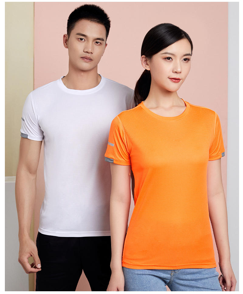 Cross-Border Wind Breaking Series Wafge Quick-Drying Round-Neck T-Shirts, Men's And Women's Sportswear Quick-Drying Clothes, Men's Short-Sleeved T-Shirts, Cultural T-Shirts, Men's Casual Clothes, Comfortable And Breathable Advertising T-Shirts, Trendy And Fashionable Men's New Styles Item Picture