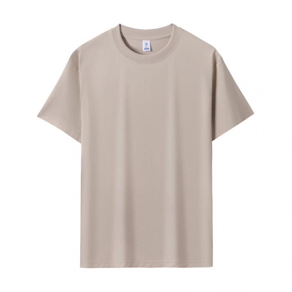 220g/㎡ 40 high-quality men's and women's identical Solona 7A antibacterial short-sleeved T-shirt advertising shirt, men's casual wear cultural shirt, fashionable and trendy style, comfortable and breathable detail image 11