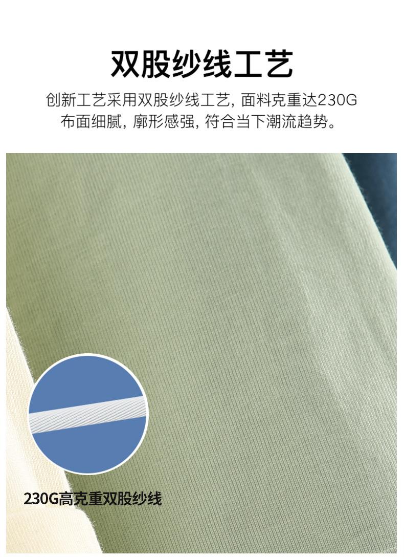 Cross-Border 230G/㎡ 100% Unise-Friendly Short-Sleeved T-Shirt, Pure Cotton Advertising Shirt, Cultural Shirt, Men's Casual Wear, Fashionable And Trendy Advertising Shirt, T-Shirt, Comfortable And Breathable Base Shirt undefined