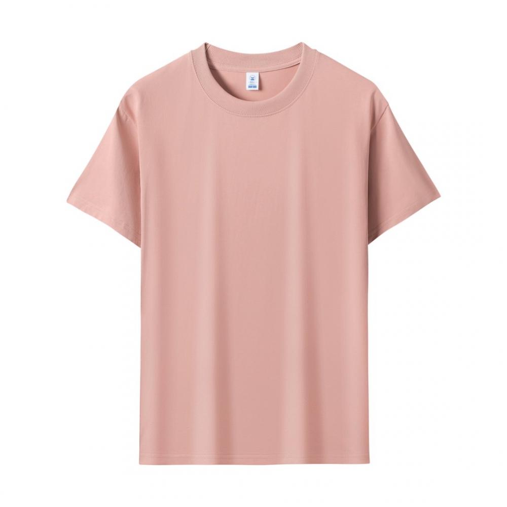220g/㎡ 40 high-quality men's and women's identical Solona 7A antibacterial short-sleeved T-shirt advertising shirt, men's casual wear cultural shirt, fashionable and trendy style, comfortable and breathable detail image 12