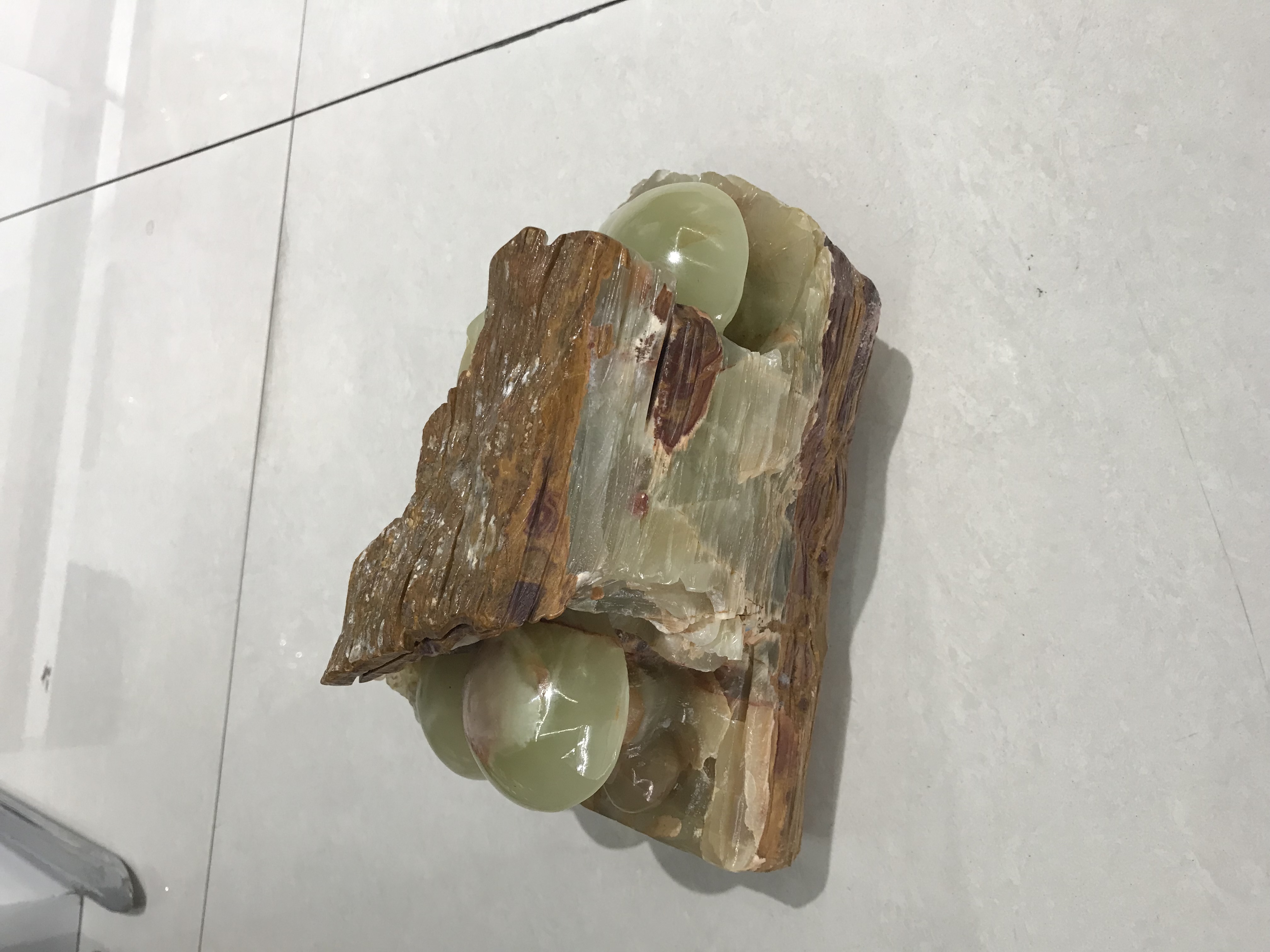 巴基斯坦玉石摆件#枯木逢春