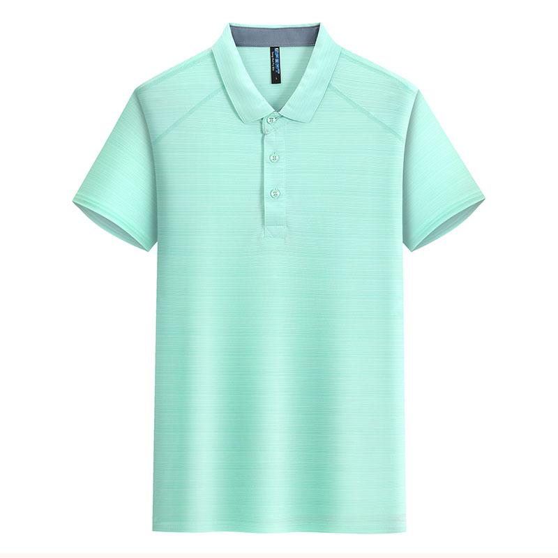 水晶弹力丝速干运动服男女同款短袖翻领polo 广告衫男式休闲衣服 文化衫广告衫T恤 舒适透气时尚潮流详情图6
