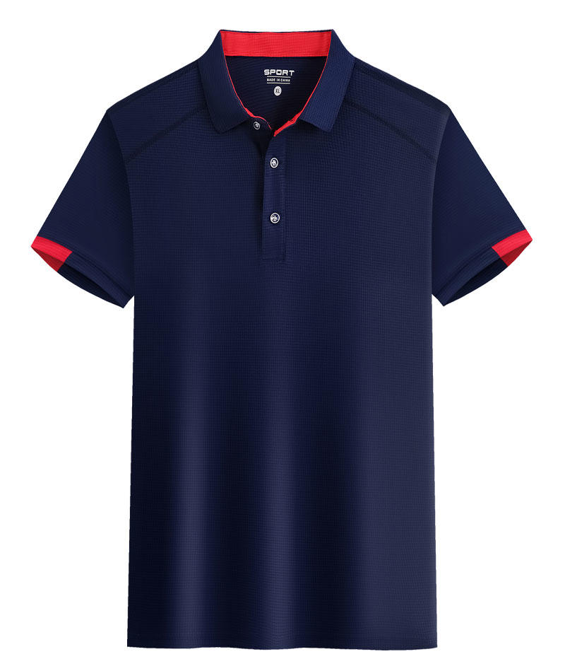 Waffger Quick-Drying Sportswear, Short-Sleeved Lapel Polo Advertising Shirt, Men's Casual Wear, Cultural Shirt, Advertising Shirt, T-Shirt, Comfortable And Breathable New Style undefined