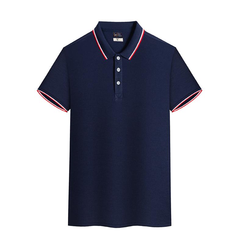 Yinglang 100% Combed And Sported High-Cotton Imitation Polo Short-Sleeved Advertising Shirt, Men's Casual Wear, Cultural Shirt, Advertising Shirt, Polo With A Lapel, Comfortable, Breathable, Fashionable And Trendy undefined
