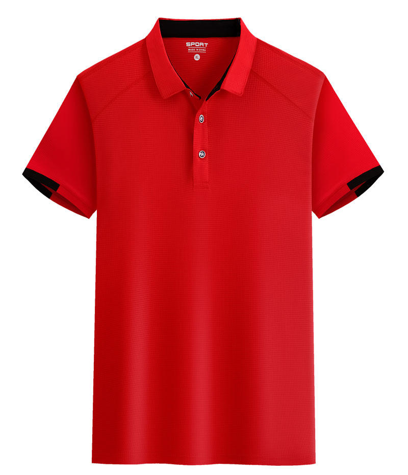 Waffger Quick-Drying Sportswear, Short-Sleeved Lapel Polo Advertising Shirt, Men's Casual Wear, Cultural Shirt, Advertising Shirt, T-Shirt, Comfortable And Breathable New Style undefined